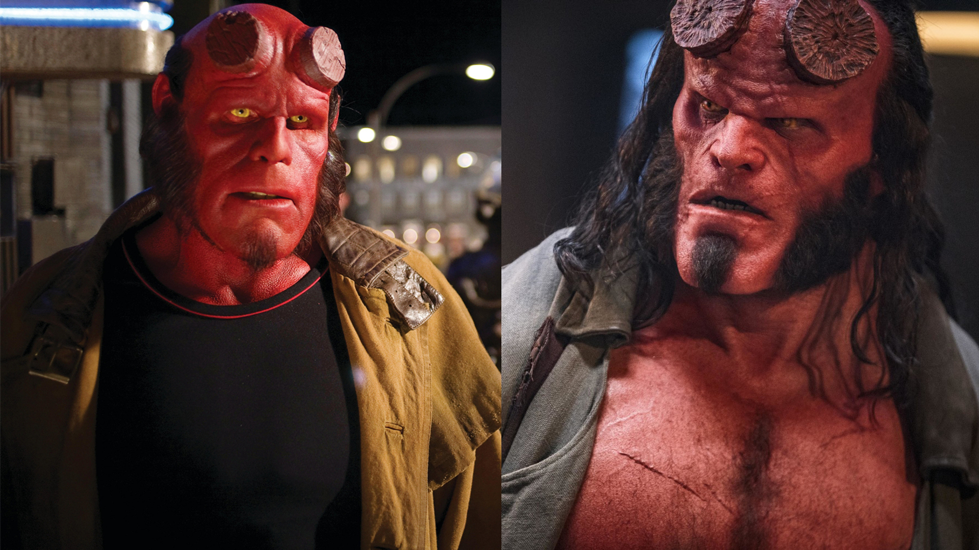 Hellboy interpretado por Ron Perlman VS David Harbour