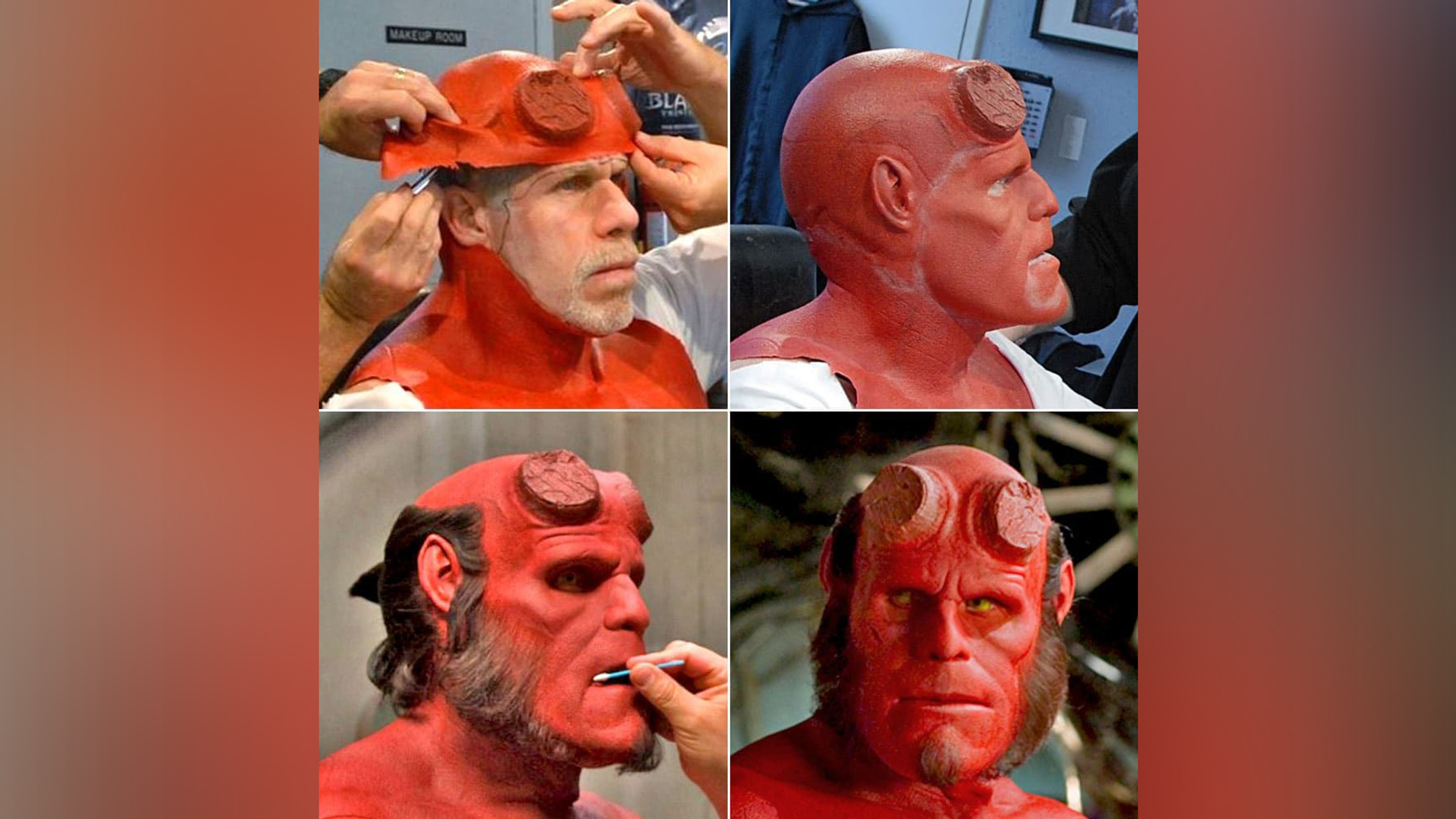 El maquillaje de Ron Perlman en la película 'Hellboy'