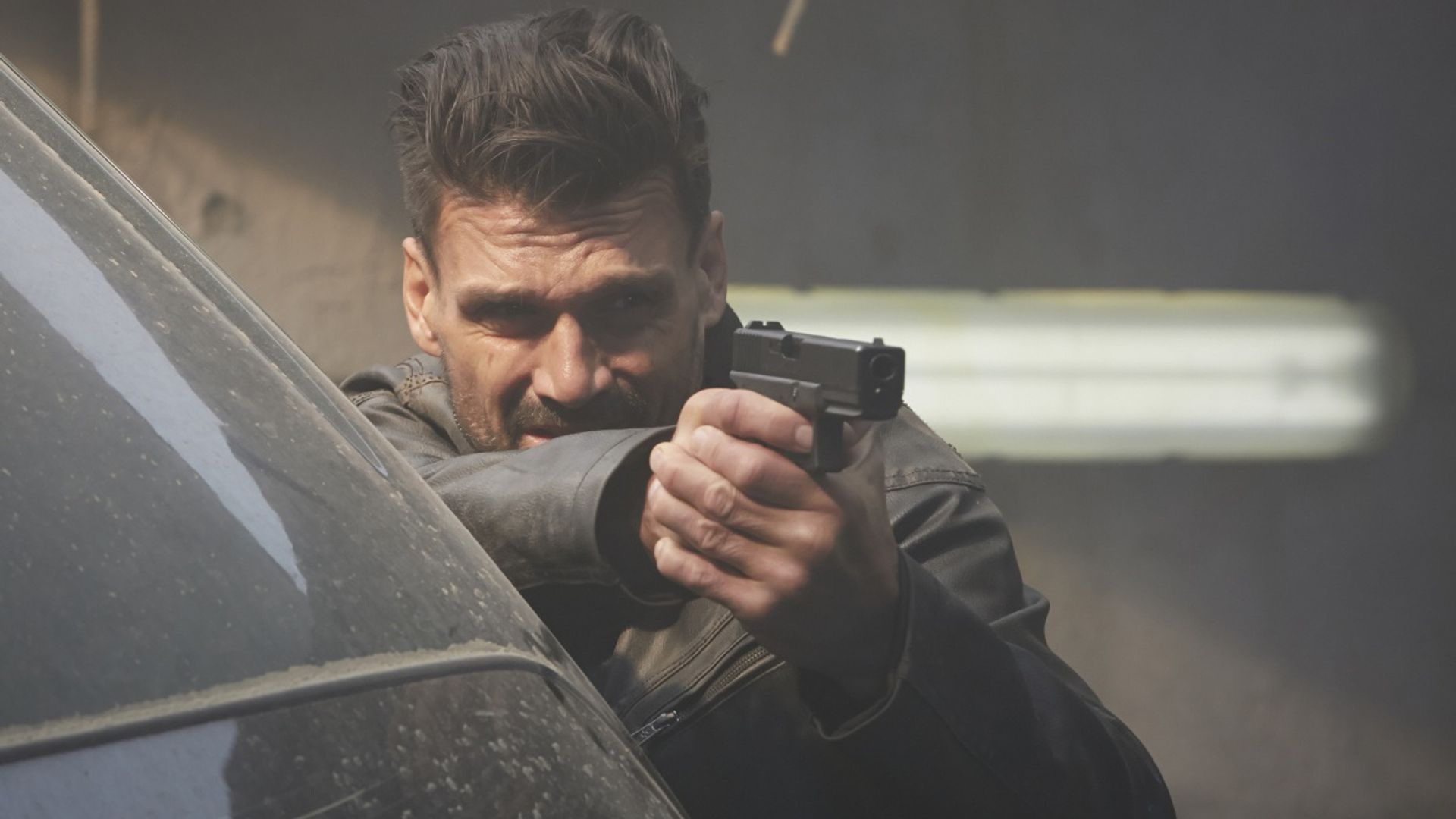 Frank Grillo en la película "Beyond Skyline"