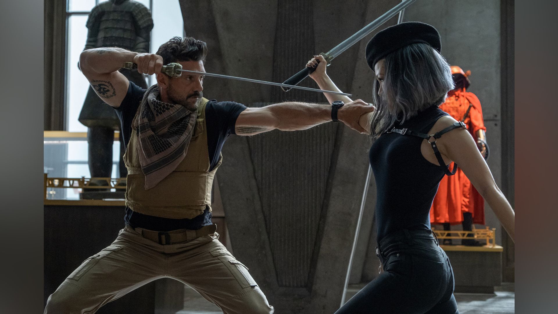 Frank Grillo en la película "Boss Level"