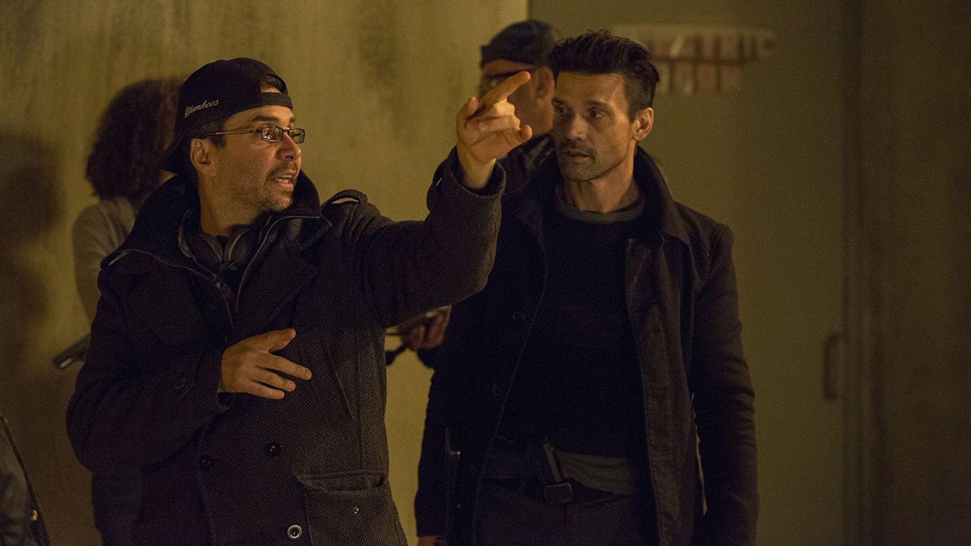 Frank Grillo en el set de la película "The Purge: Anarchy"