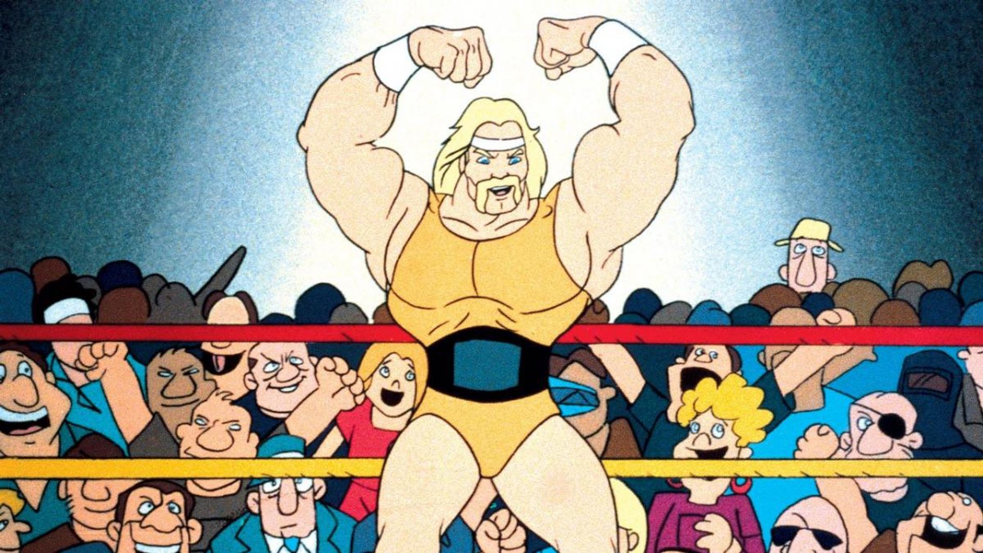 Una escena de la serie animada 'Hulk Hogan's Rock 'n' Wrestling'