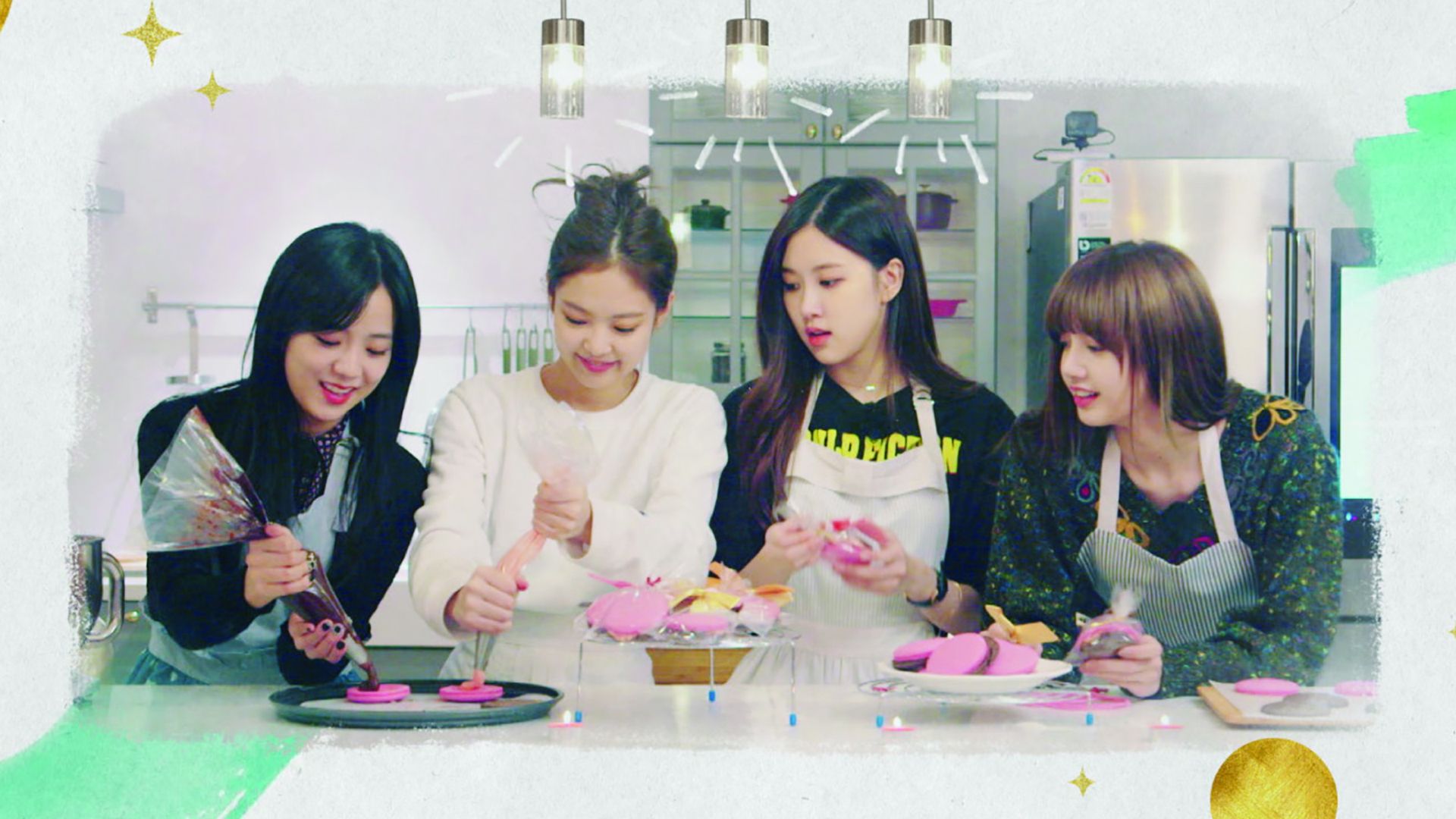 Una escena del programa de realidad Blackpink House