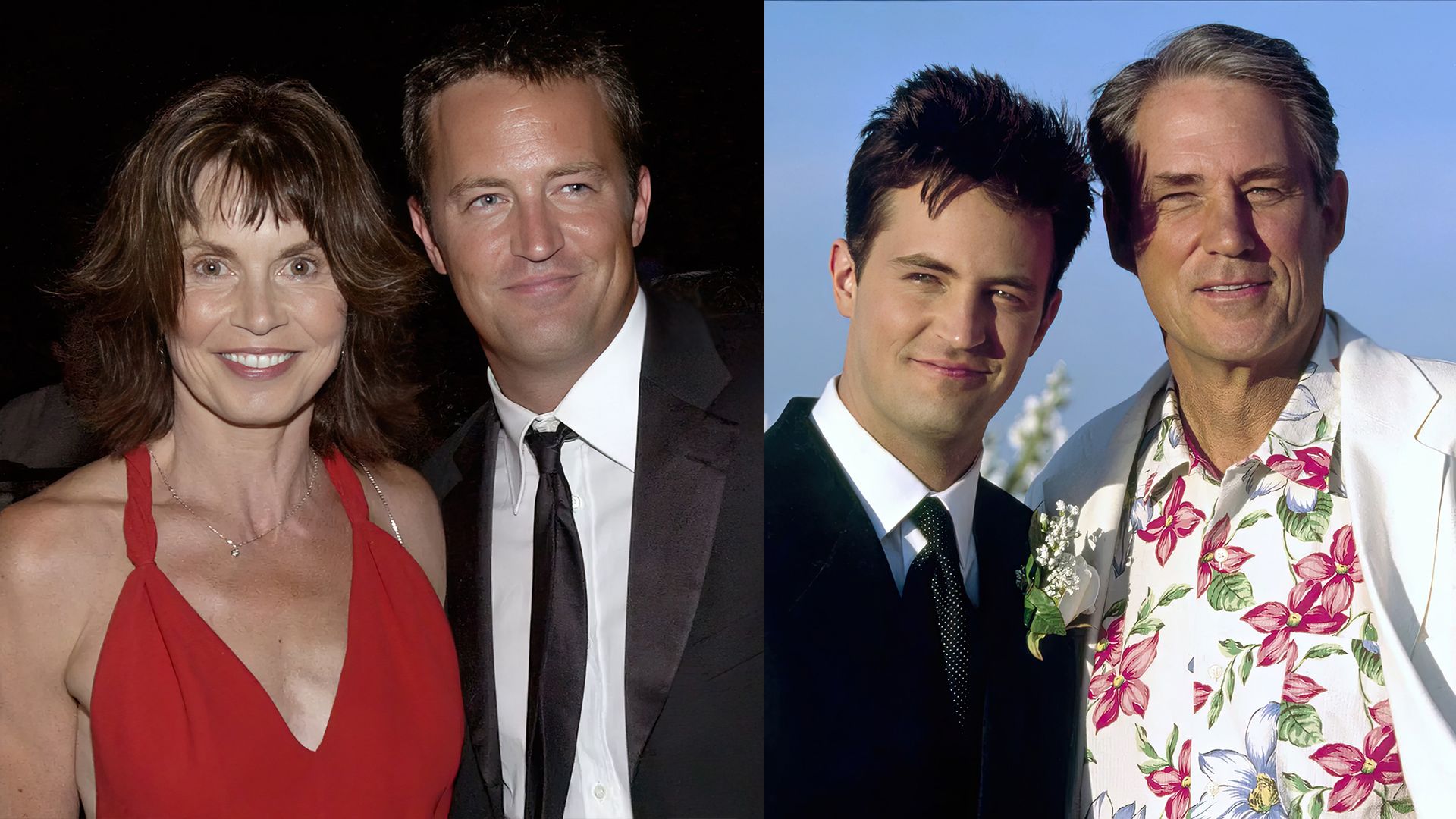 Matthew Perry con sus padres