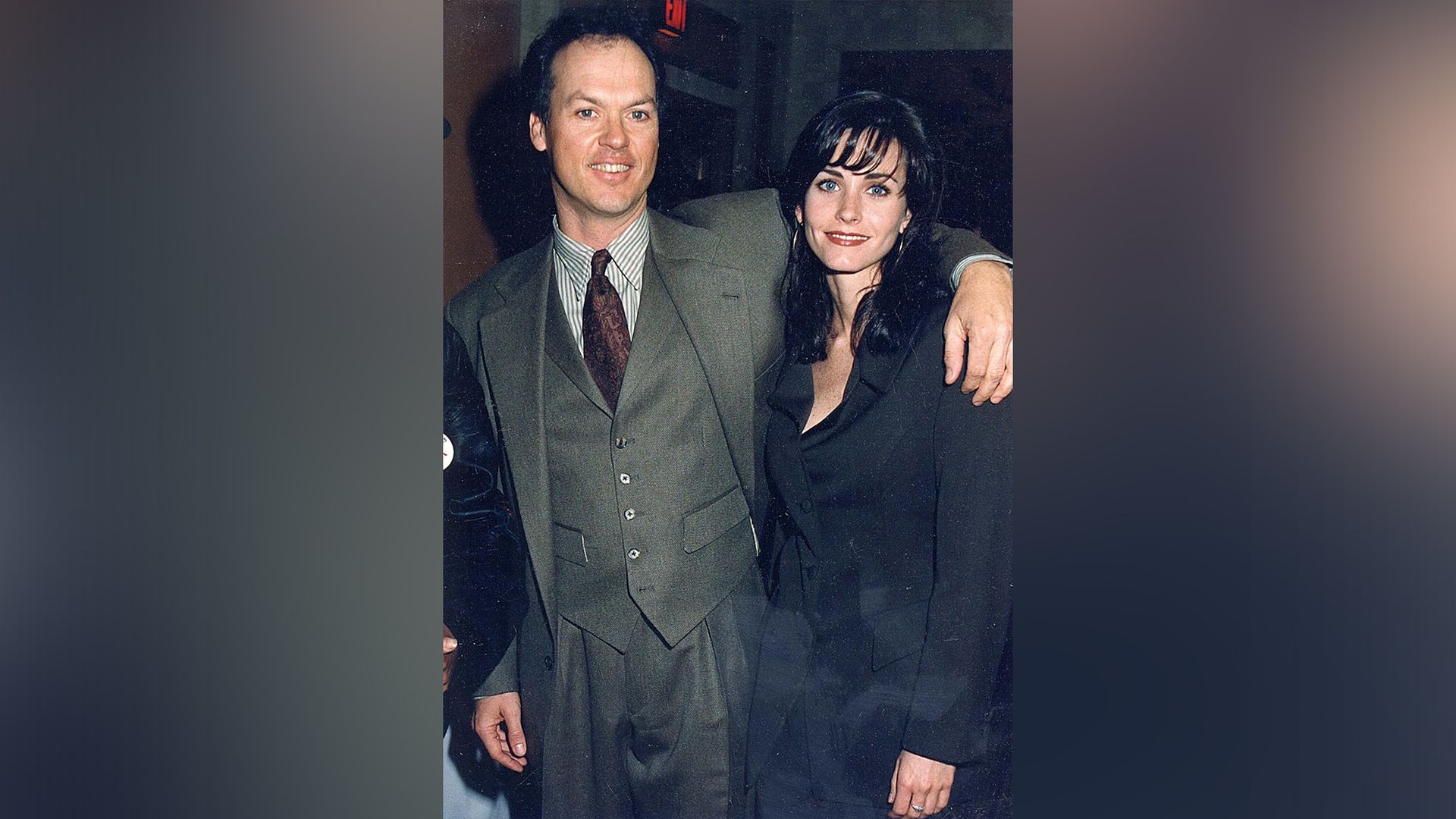 Michael Keaton y Courteney Cox