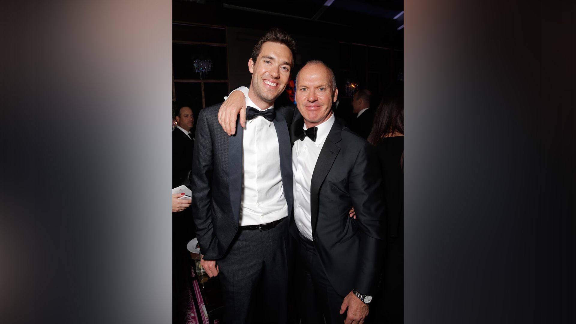 Michael Keaton con su hijo