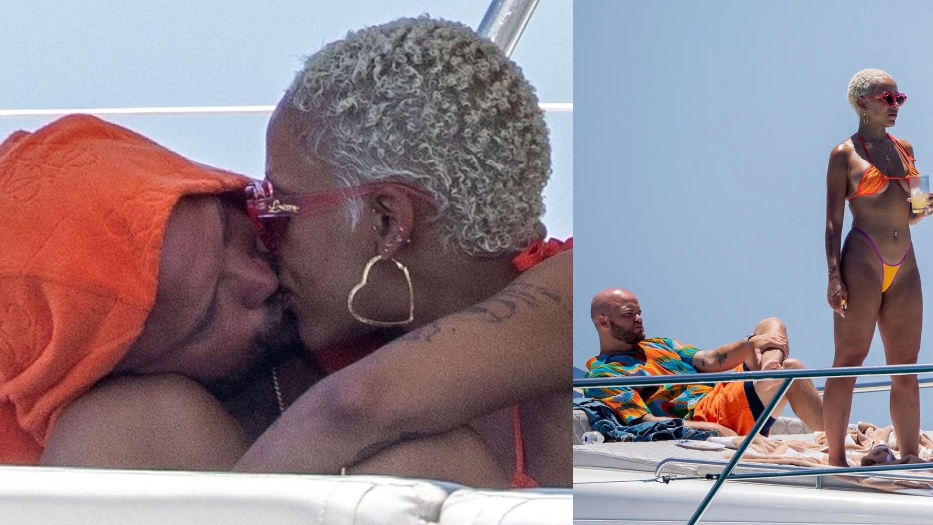 Doja Cat y Jay Cyrus en un yate
