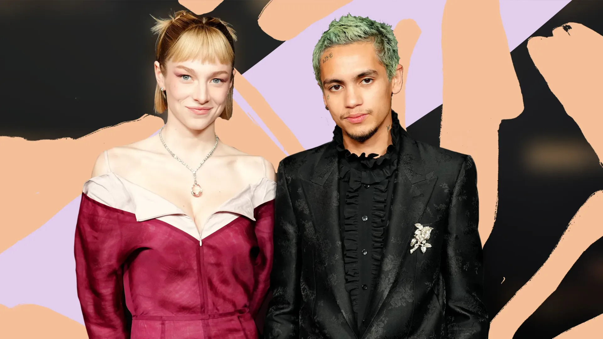 Hunter Schafer y Dominic Fike