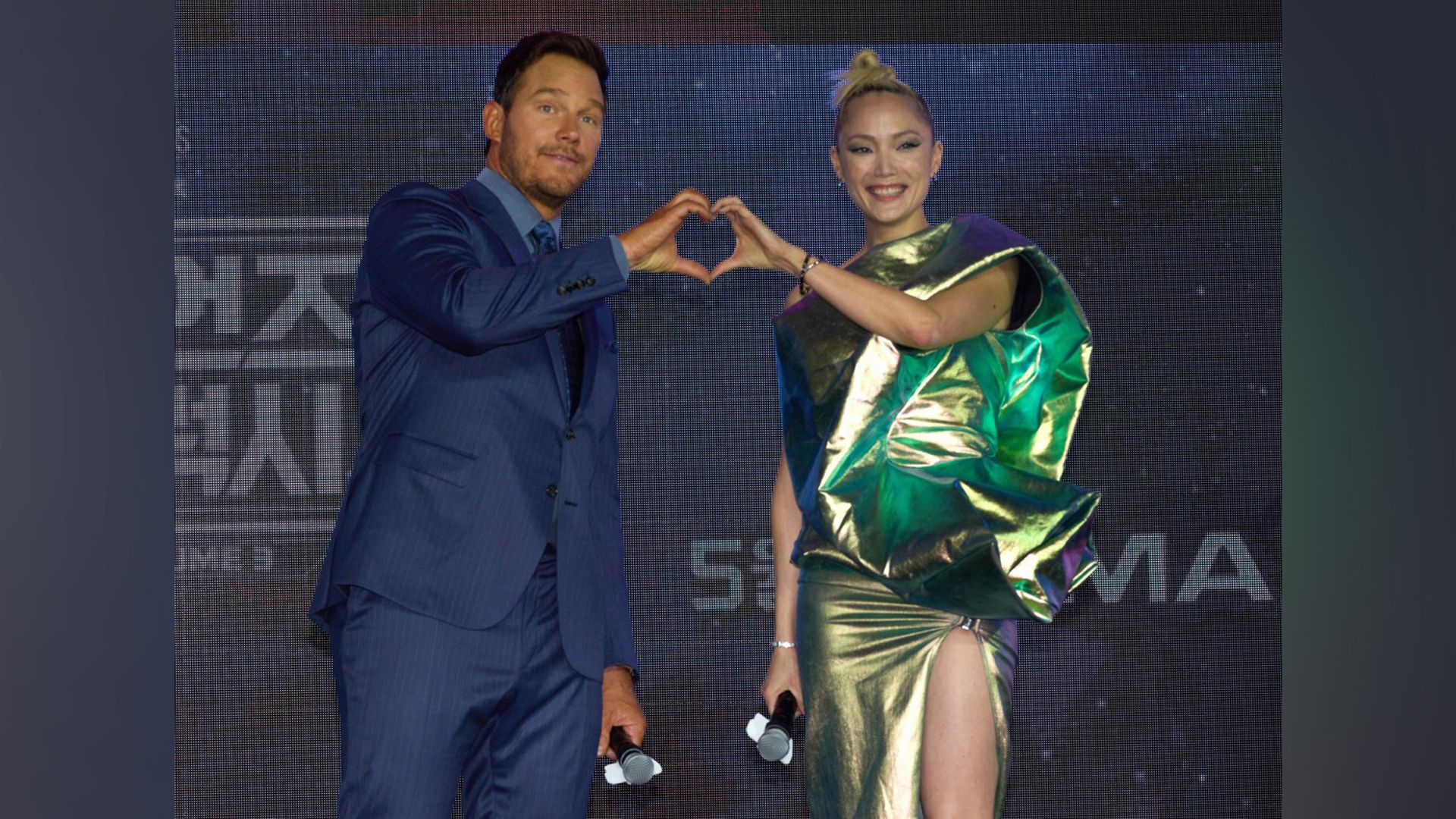 Pom Klementieff y Chris Pratt