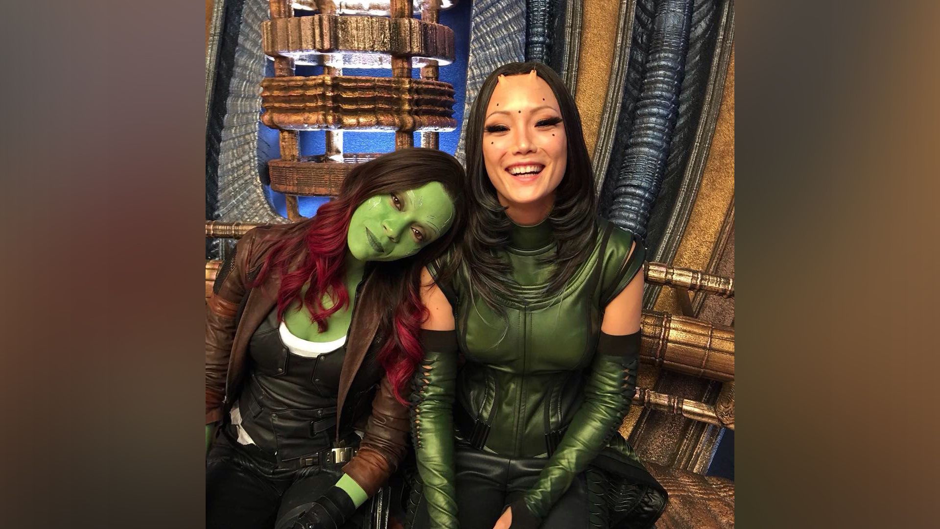 Pom Klementieff en el set de Guardianes de la Galaxia Vol. 2
