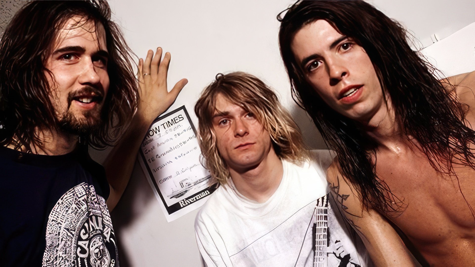Kurt Cobain y su banda Nirvana
