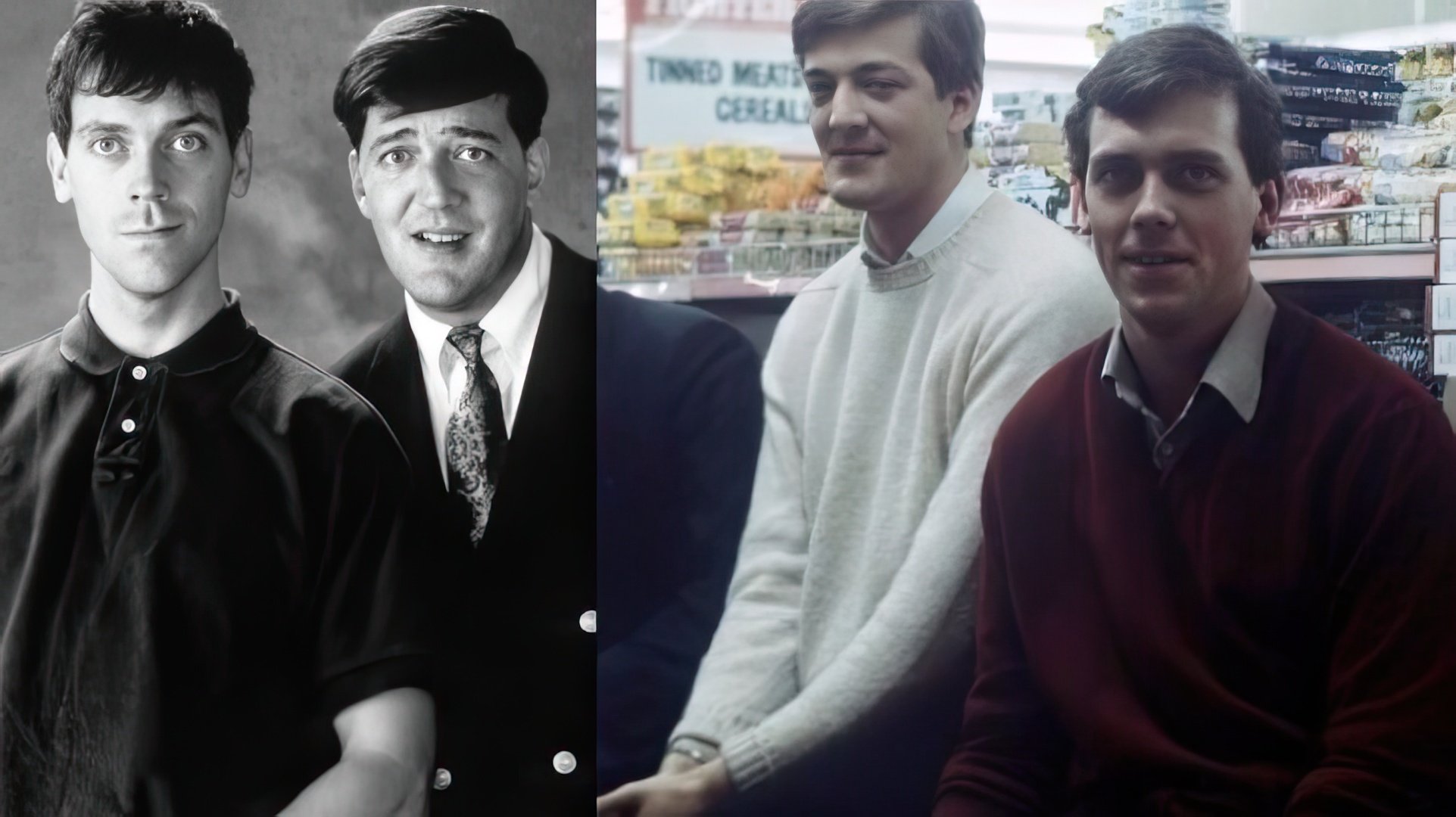 Hugh Laurie y Stephen Fry en su juventud