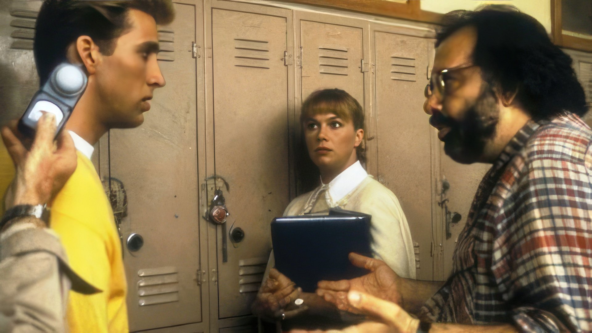 Nicolas Cage y Francis Ford Coppola en el set de 'Peggy Sue'