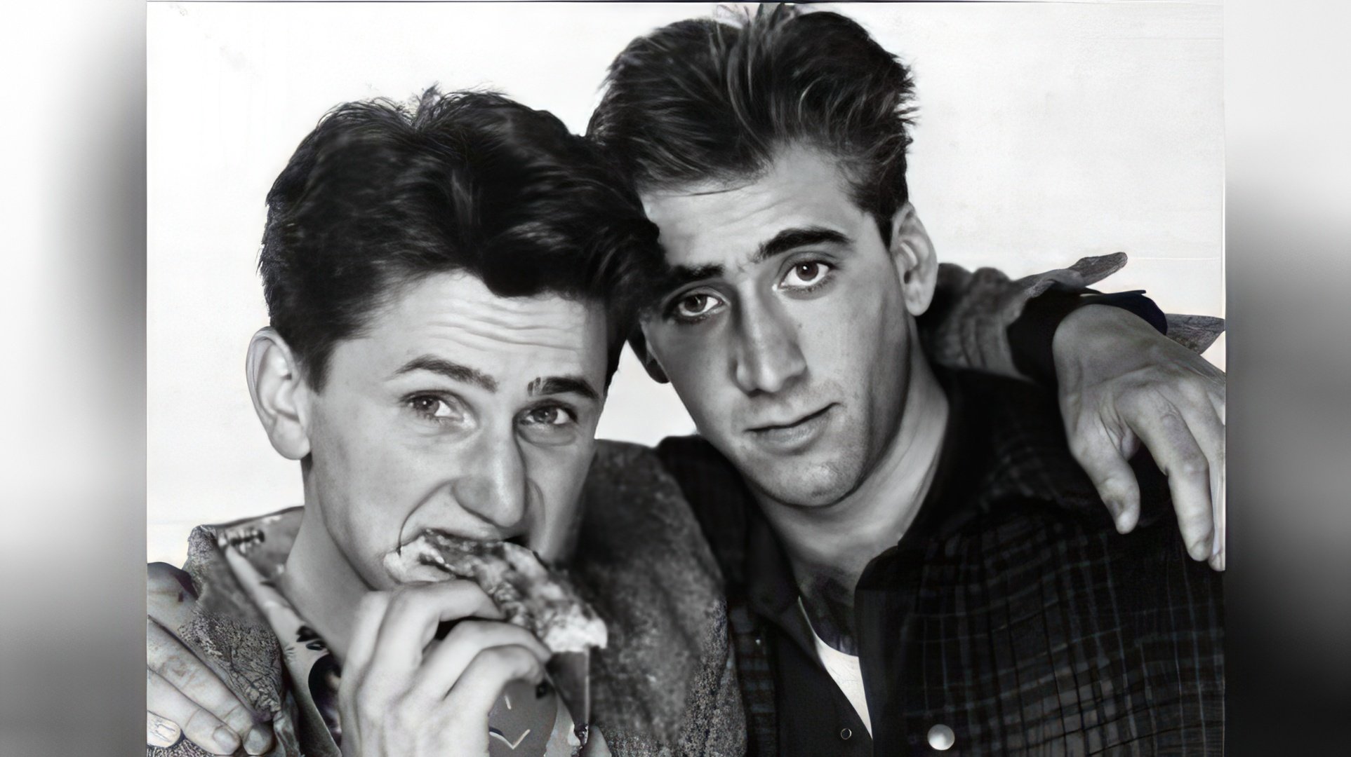 Nicolas Cage con el joven Sean Penn