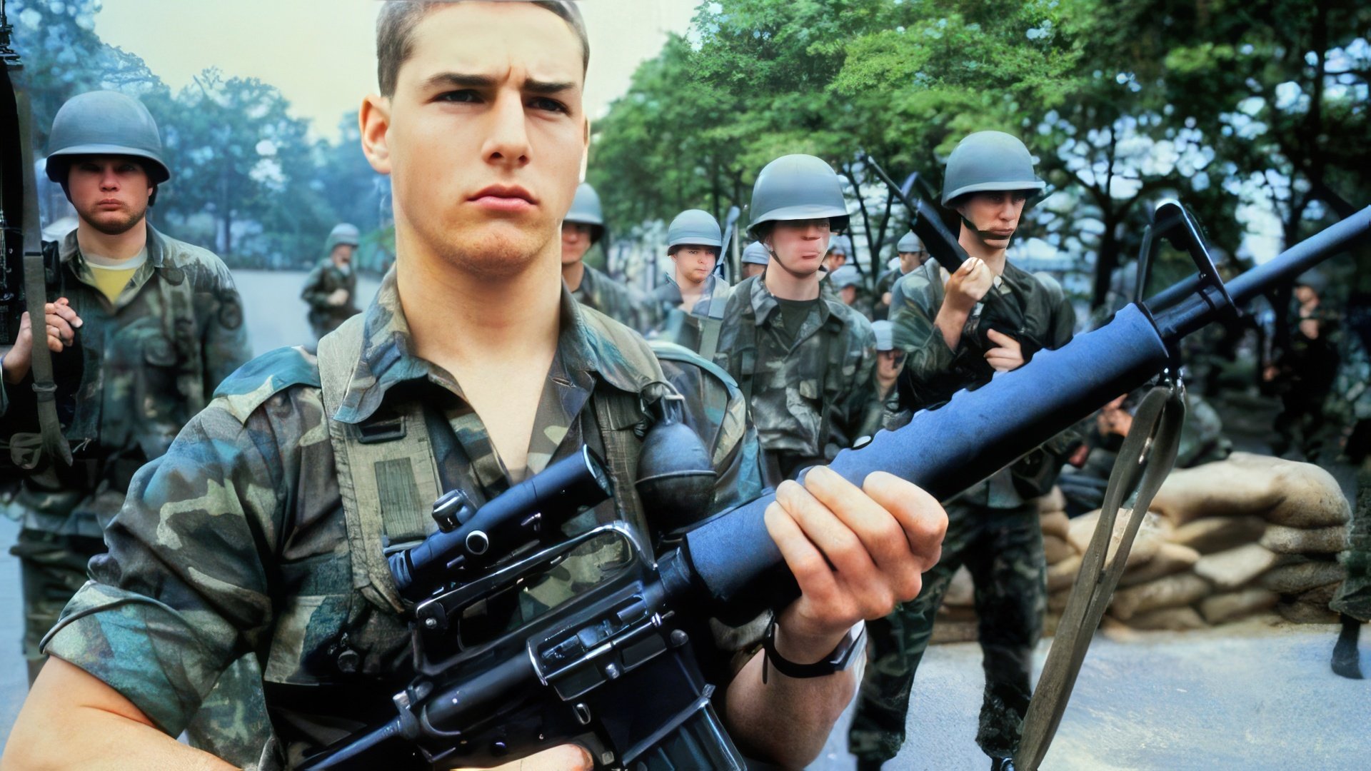 El joven Tom Cruise en la película Taps