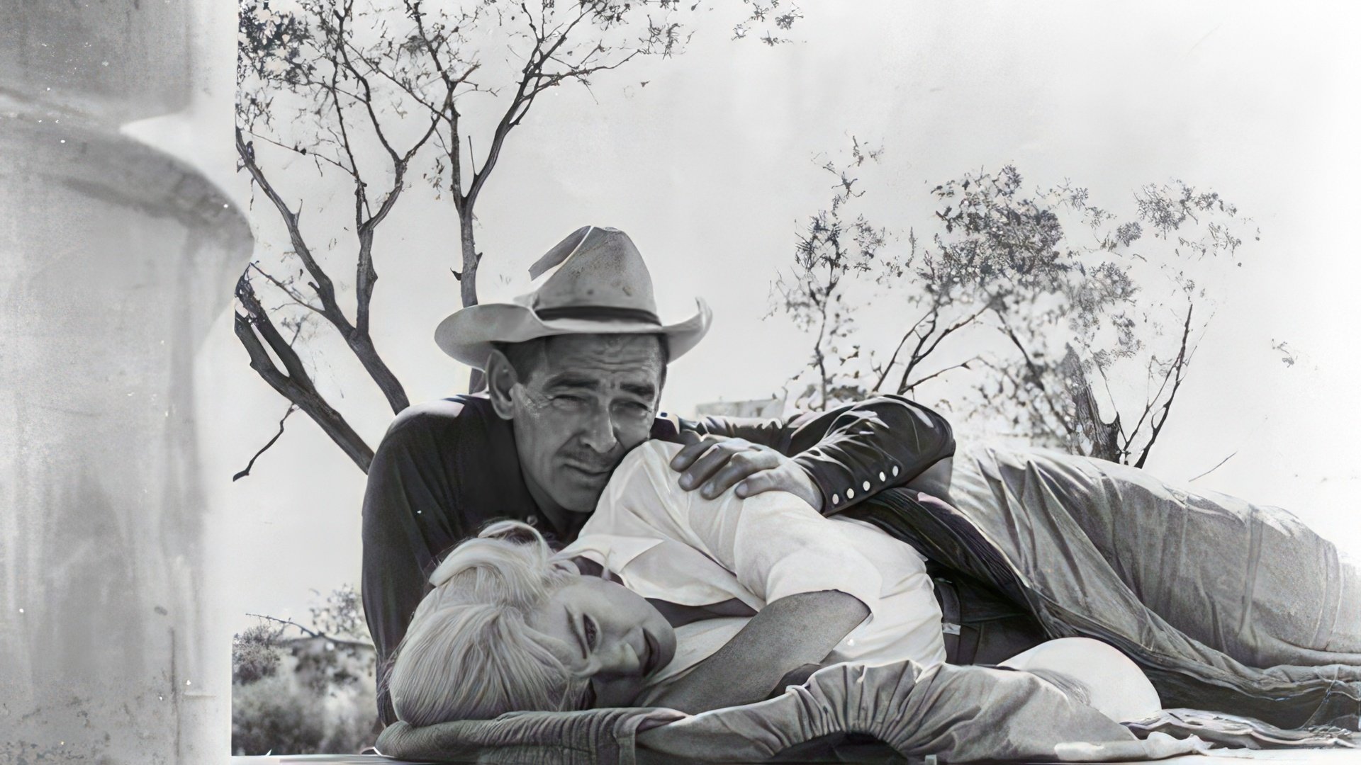 Marilyn Monroe y Clark Gable en la película The Misfits