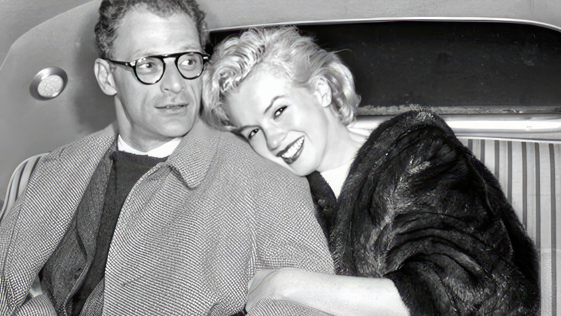 Marilyn Monroe y su tercer marido Arthur Miller