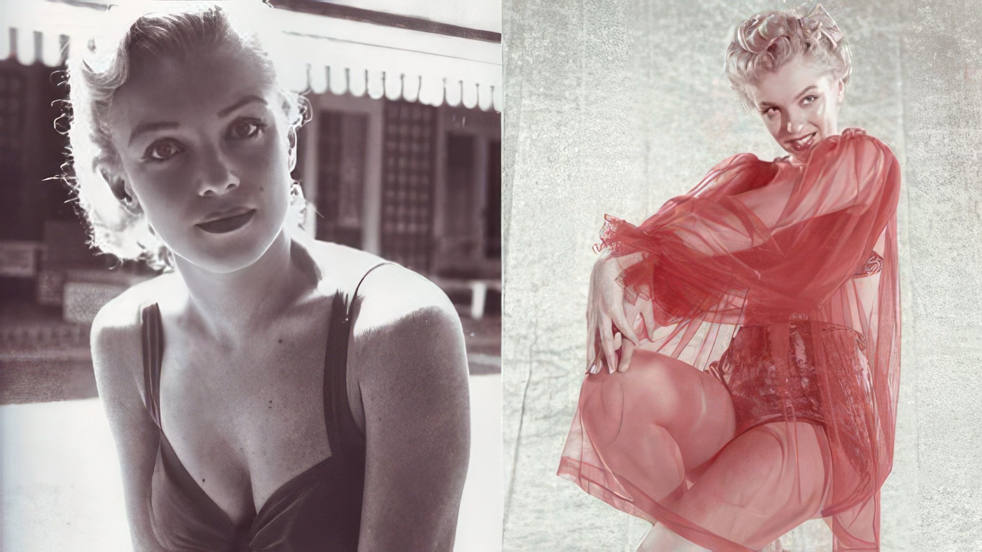 Marilyn Monroe en su juventud