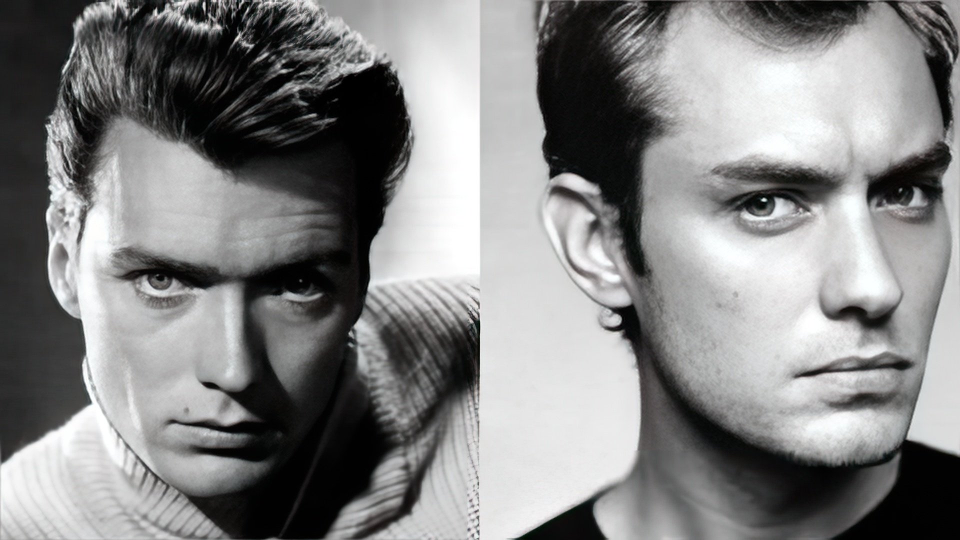Jude Law parece un joven Clint Eastwood (izquierda)