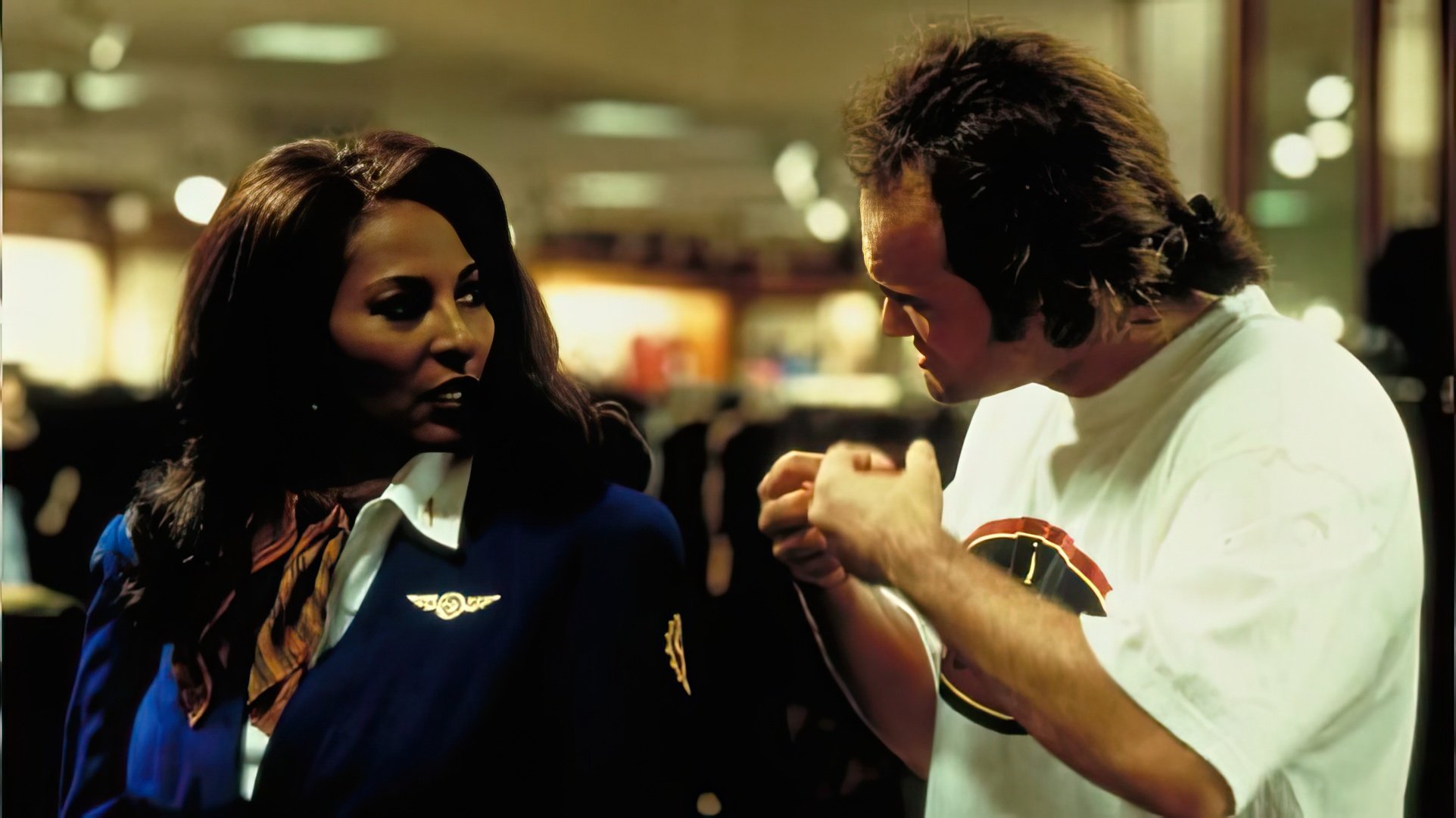 Pam Grier y Quentin Tarantino