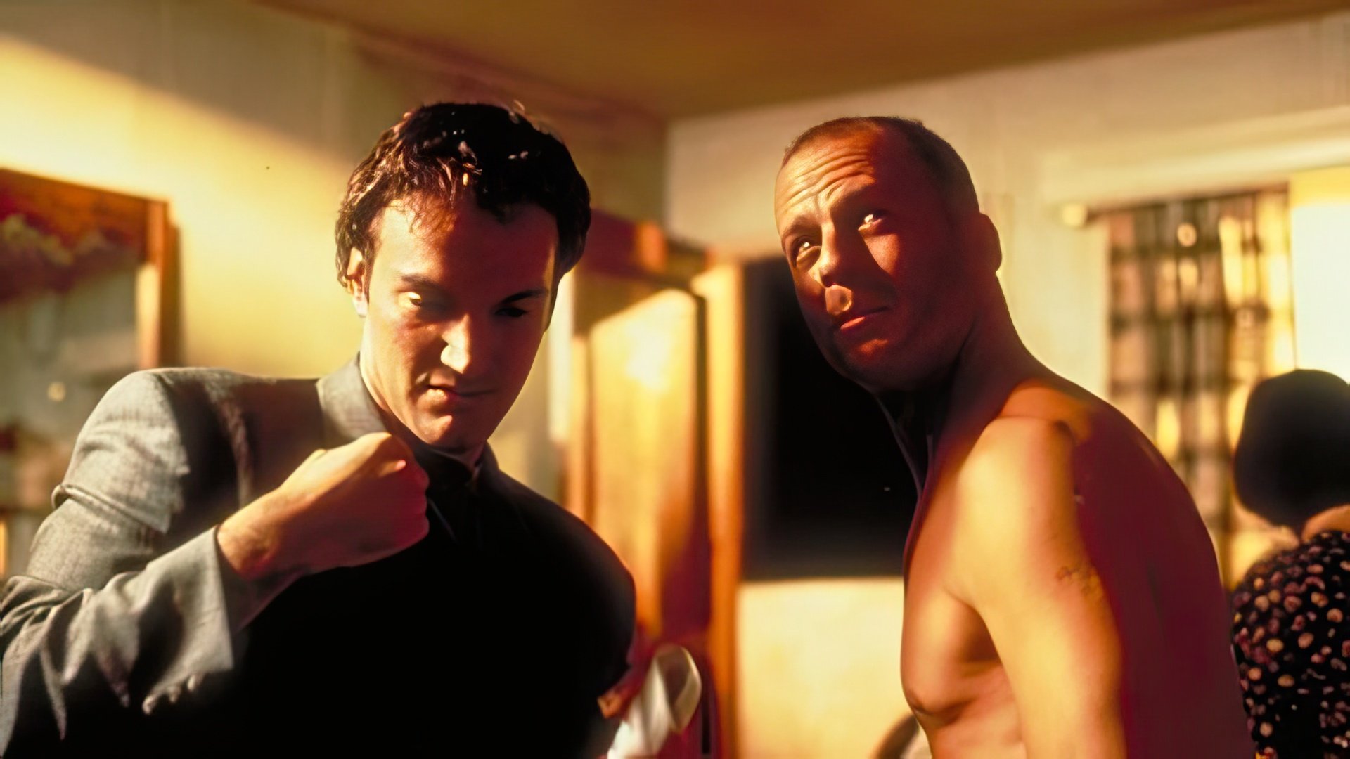 Quentin Tarantino y Bruce Willis