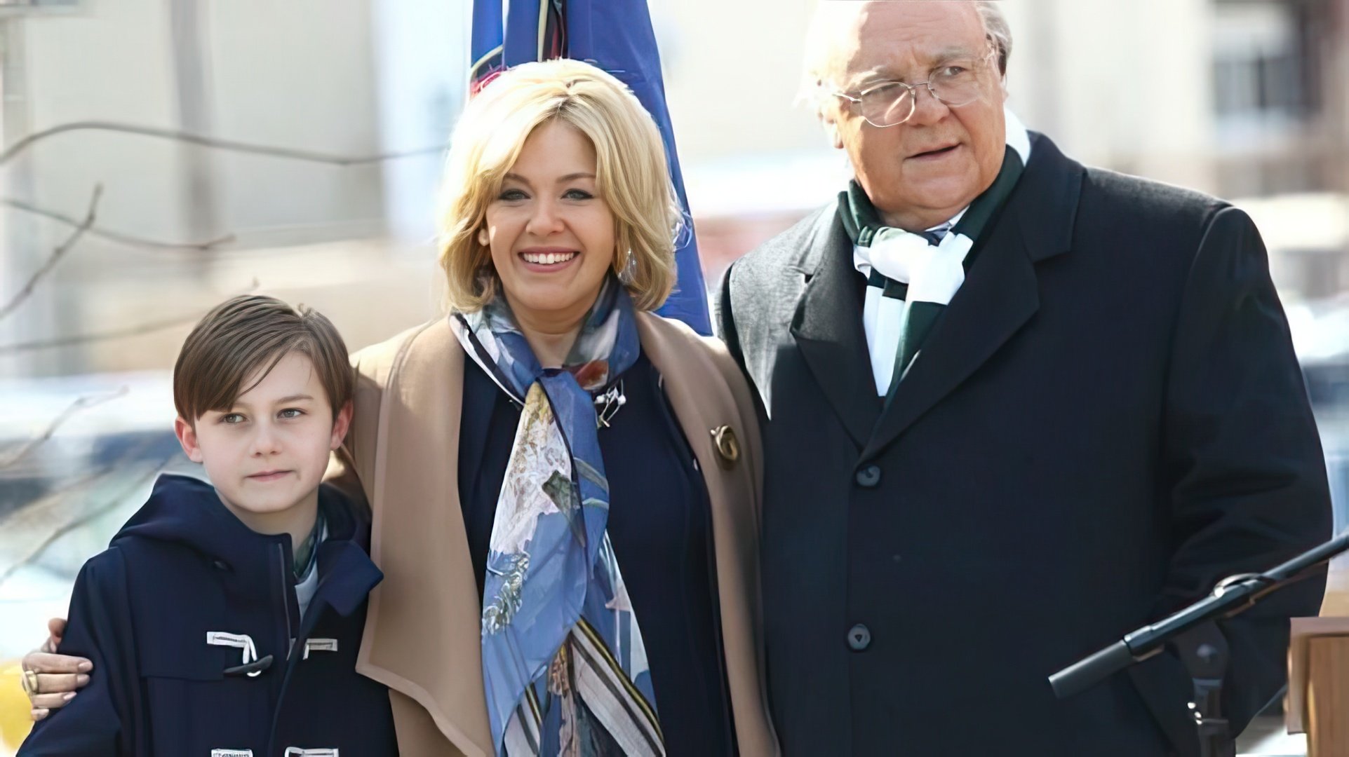 Sienna Miller en el set de la serie 'The Loudest Voice'