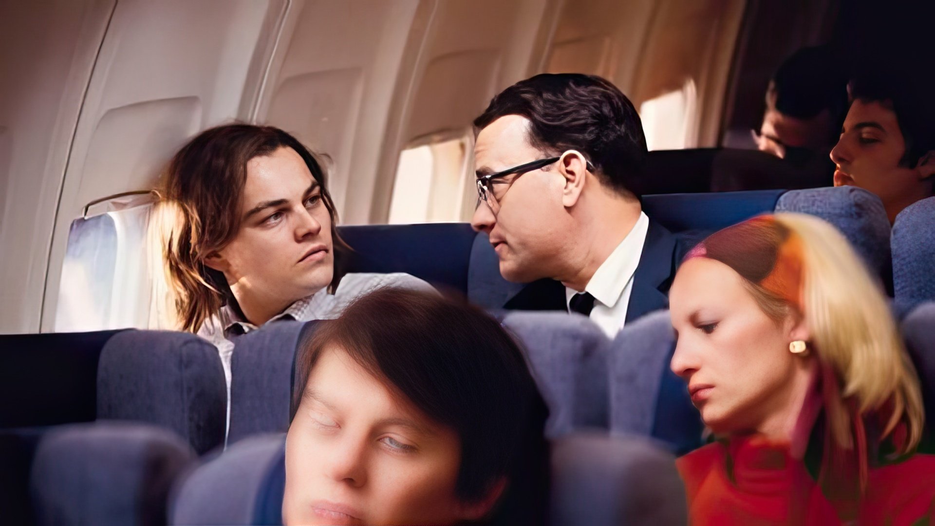Tom Hanks y Leonardo DiCaprio en Catch Me If You Can