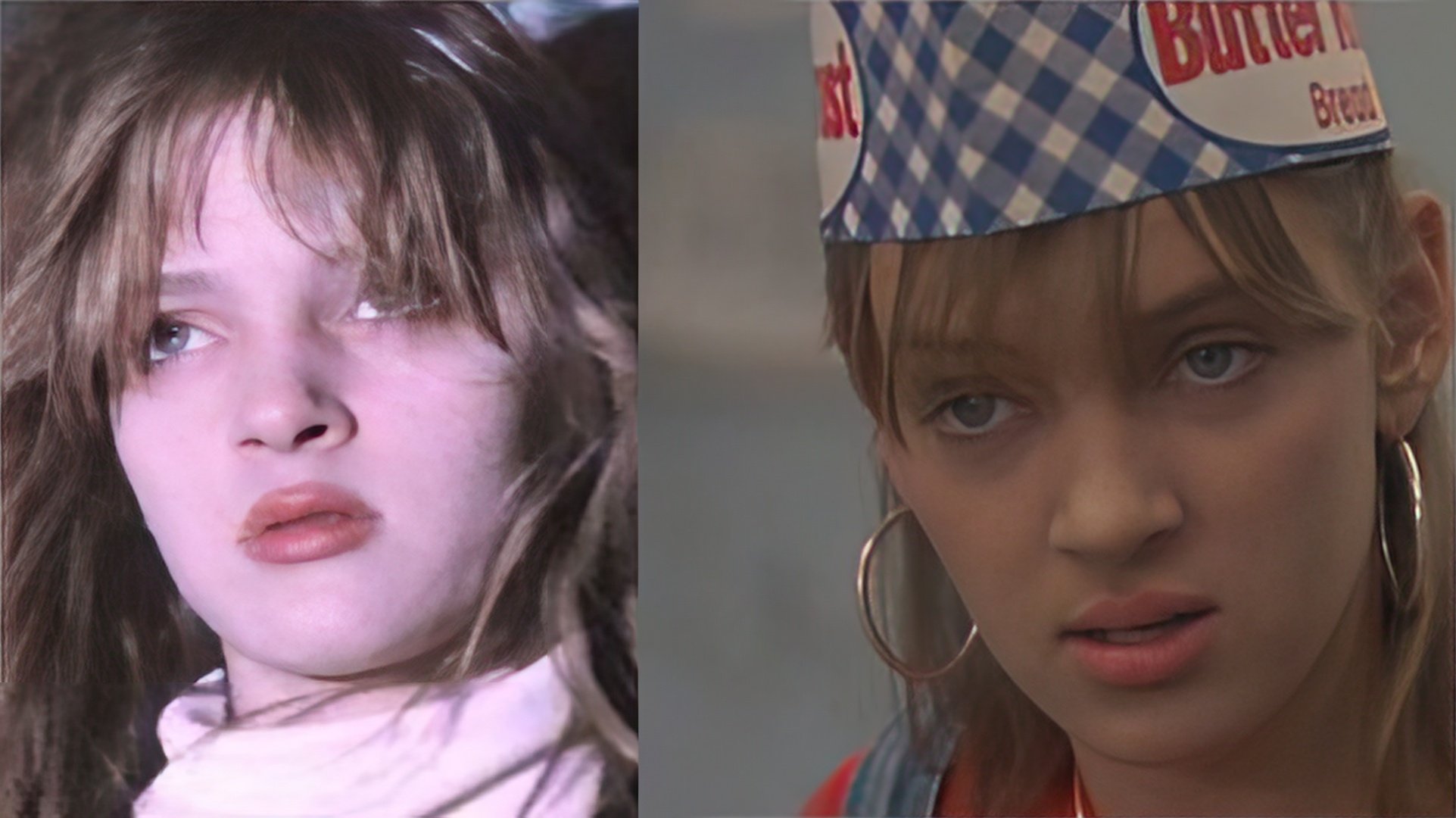 Uma Thurman al comienzo de su carrera