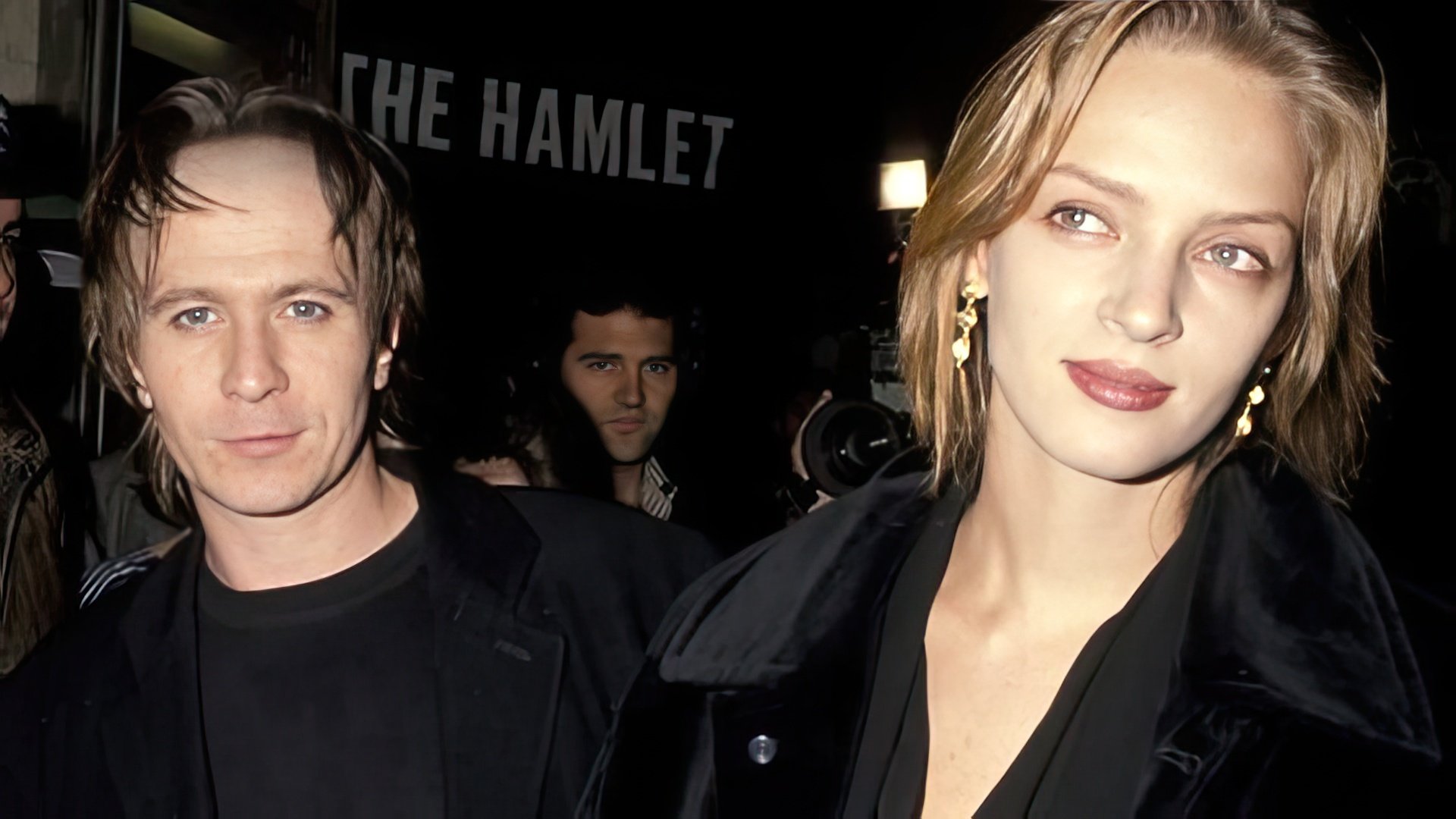 Uma Thurman con Gary Oldman