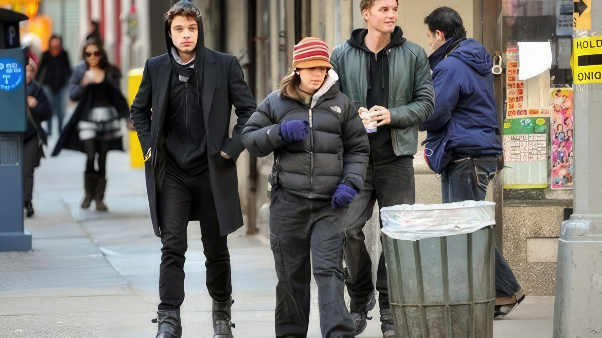 Sebastian Stan en el set de Black Swan