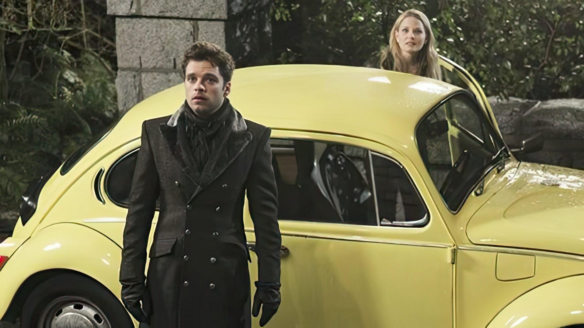 Sebastian Stan en el set de la serie de televisión Once Upon a Time