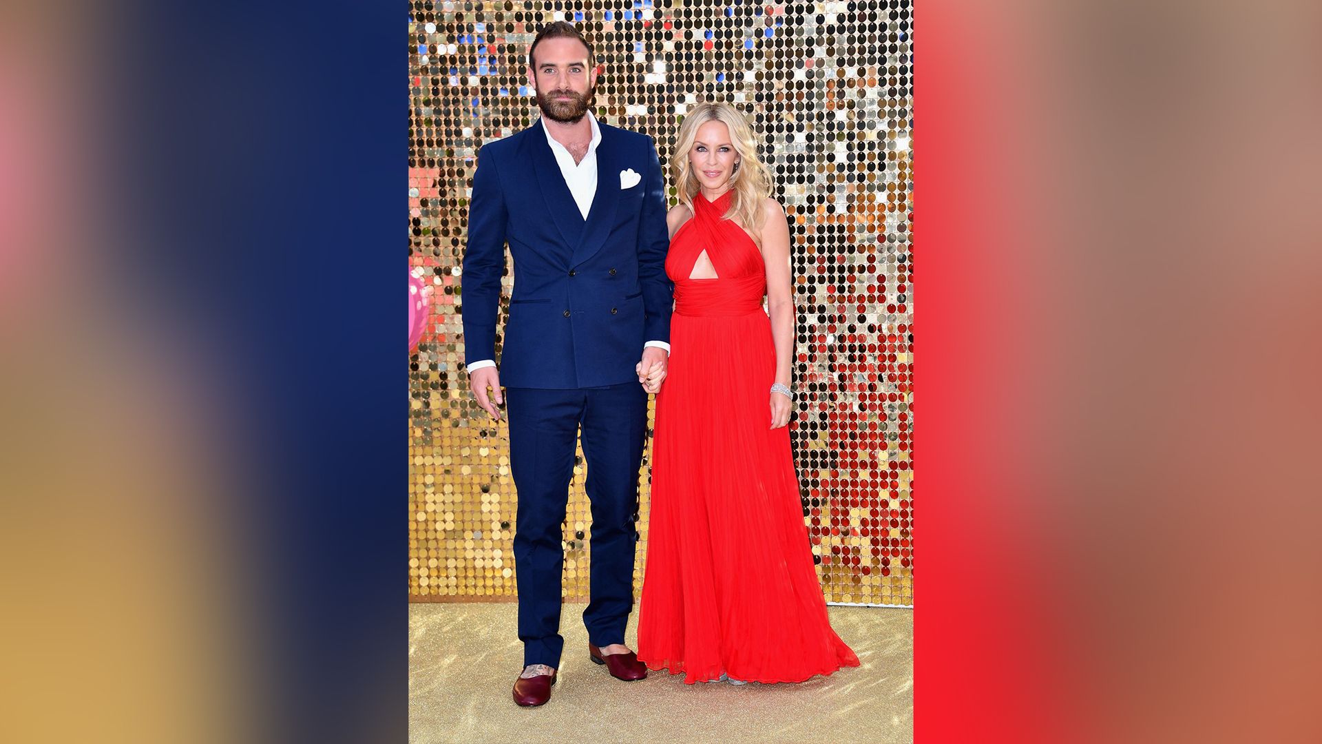 Kylie Minogue and Joshua Sasse