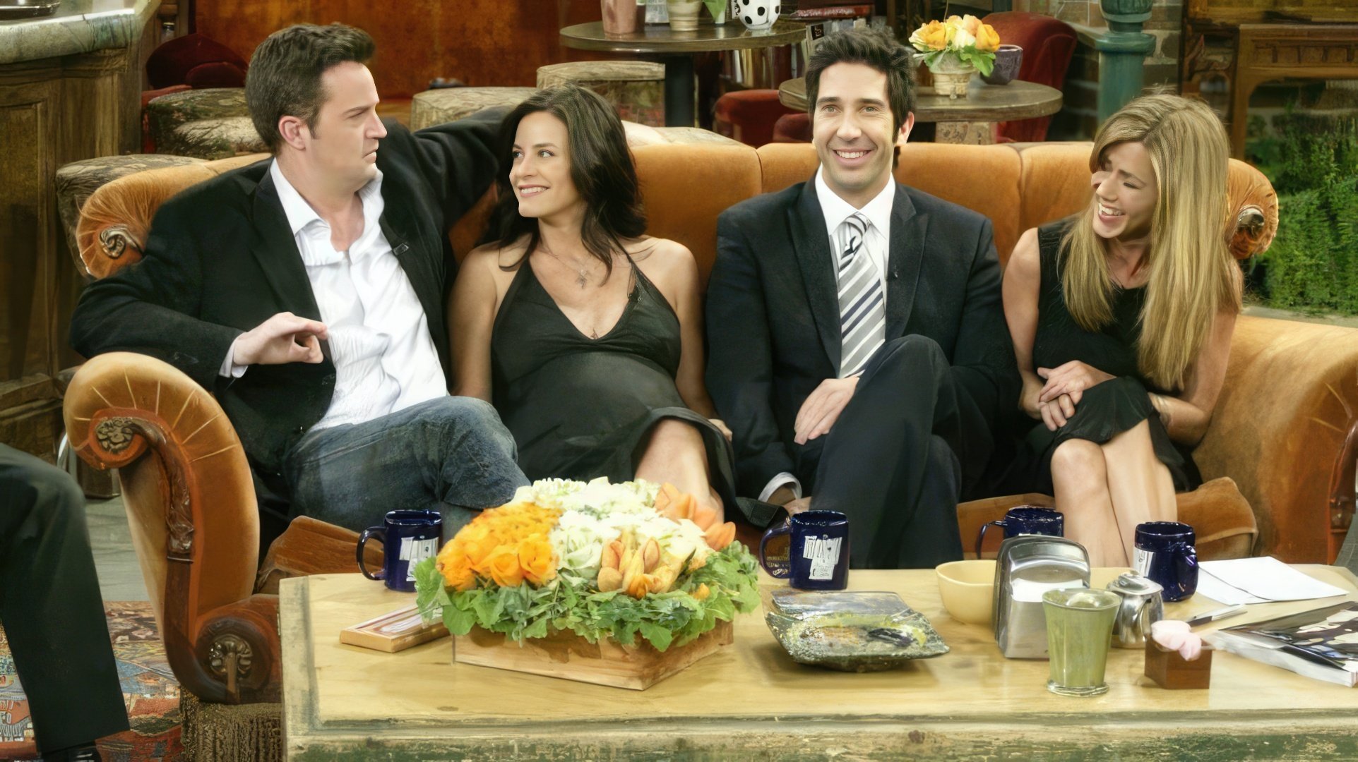 Courteney Cox filmada en Friends mientras estaba embarazada