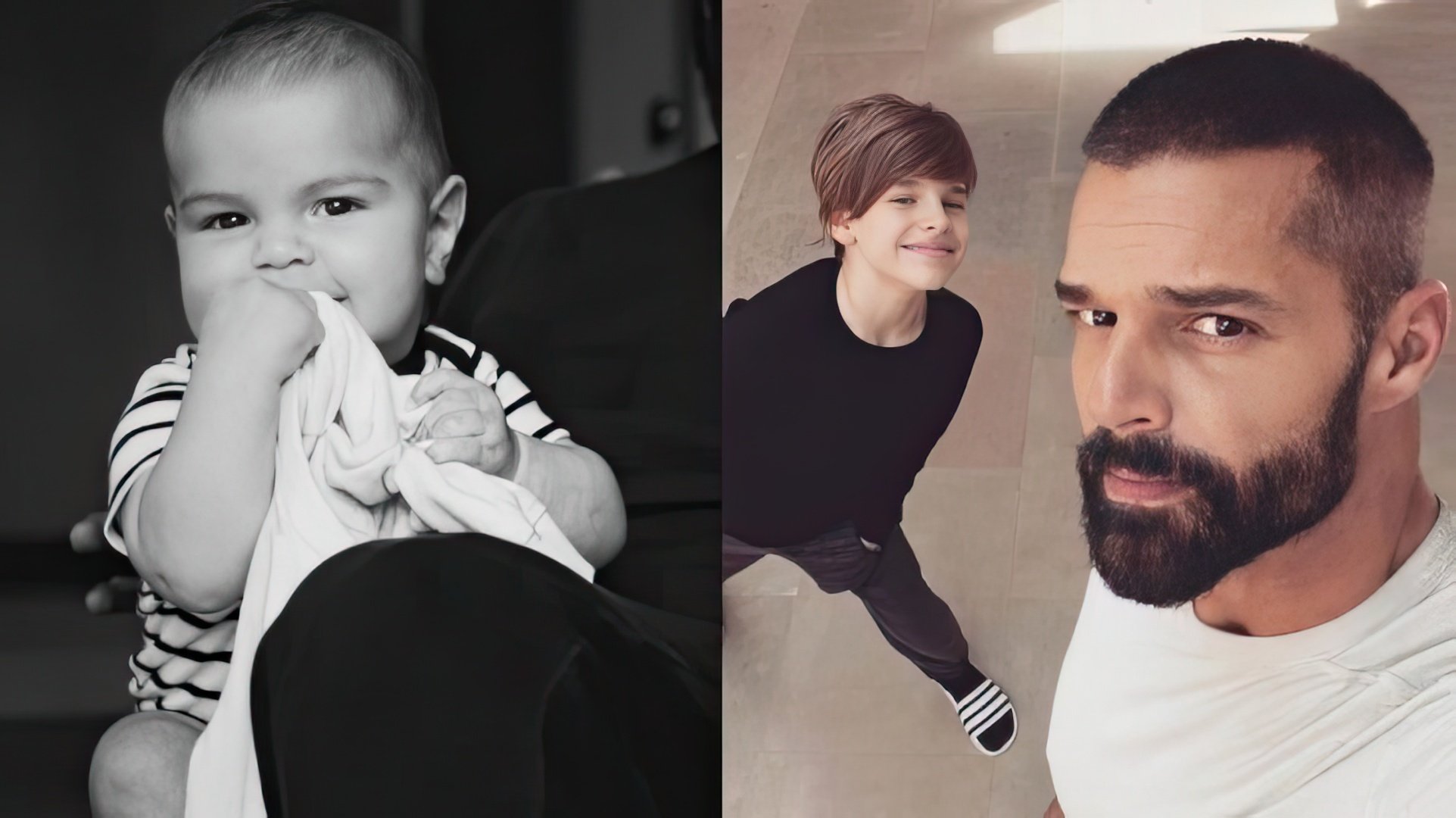 Ricky Martin con sus hijos