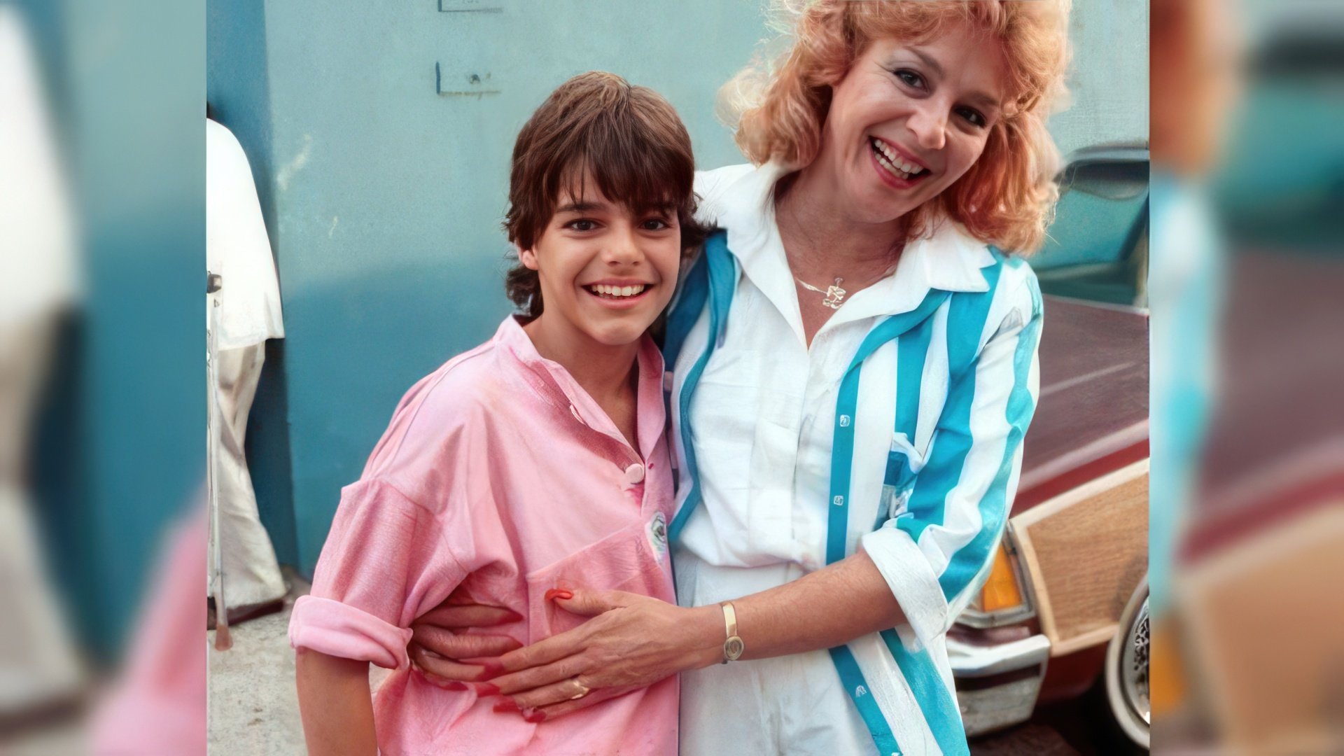 Ricky Martin con su madre