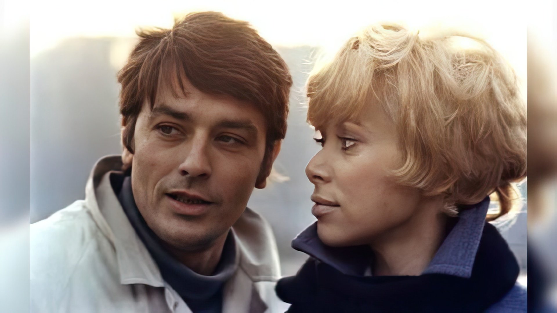 Alain Delon y Mireille Darc