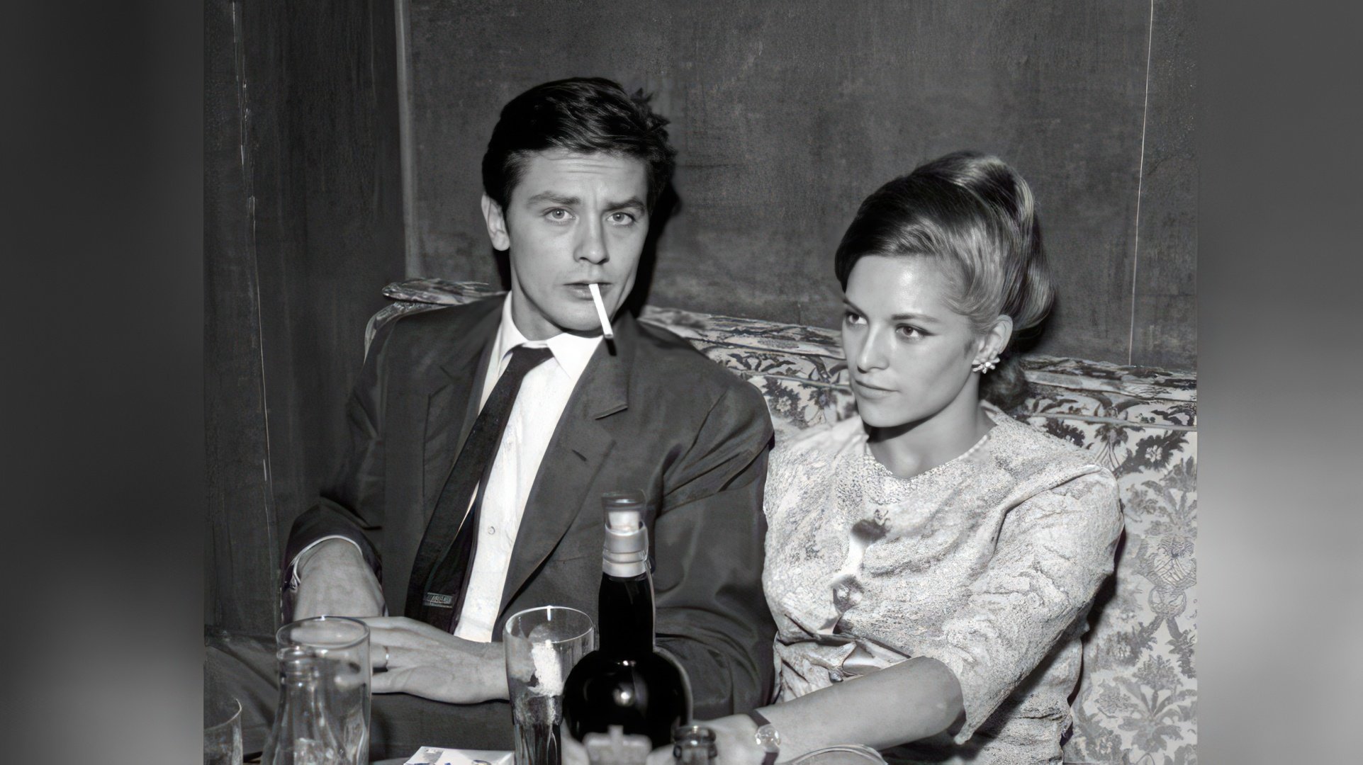 Alain Delon y Natalie Barthelemy