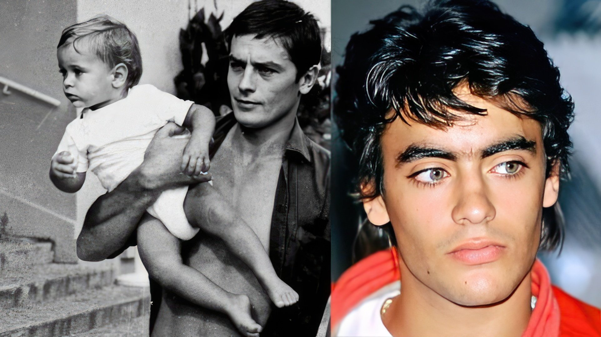 Anthony Delon, el hijo del medio de Alain Delon