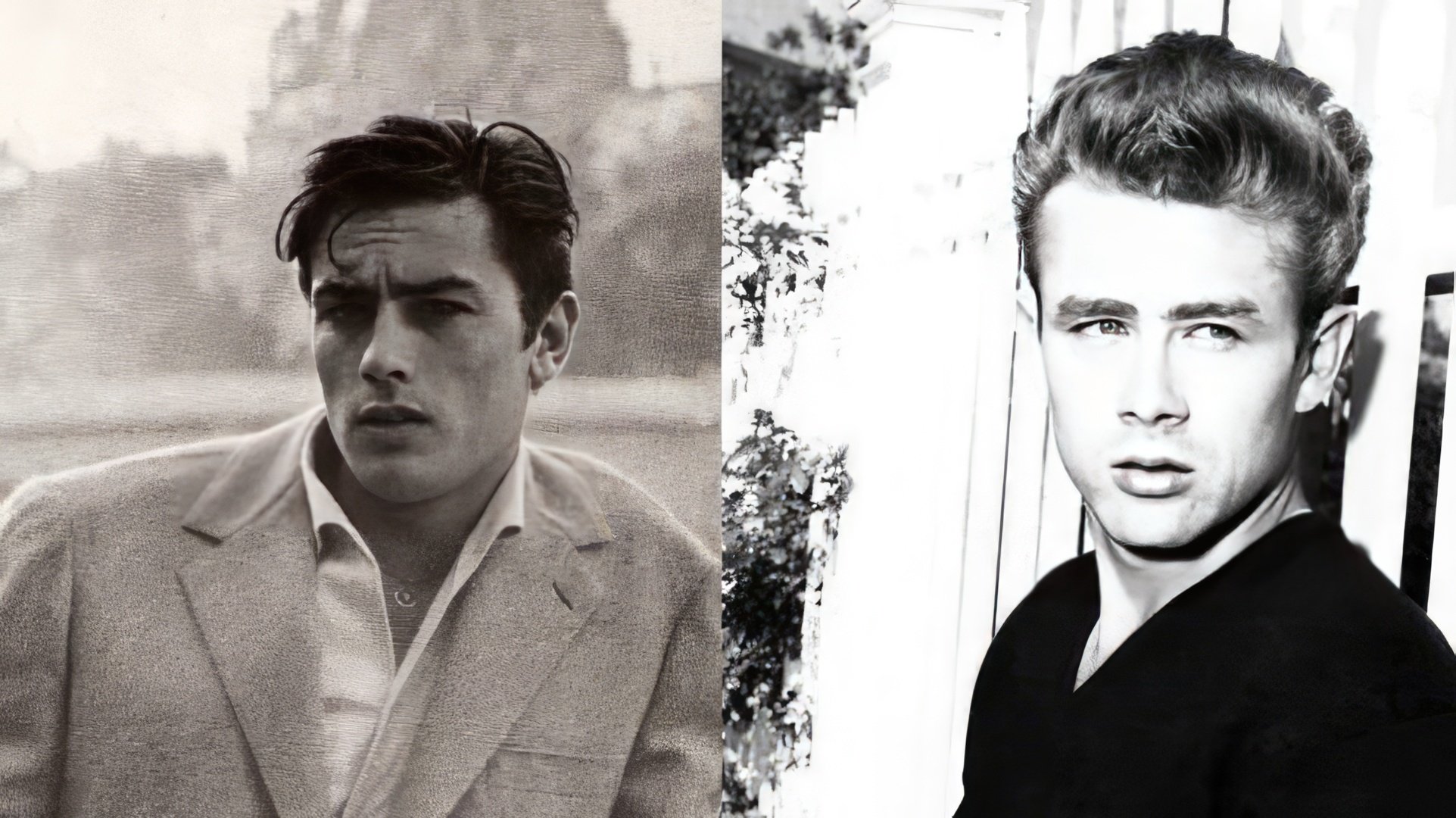 En los albores de su carrera, Alain Delon se hizo pasar por el doble de James Dean