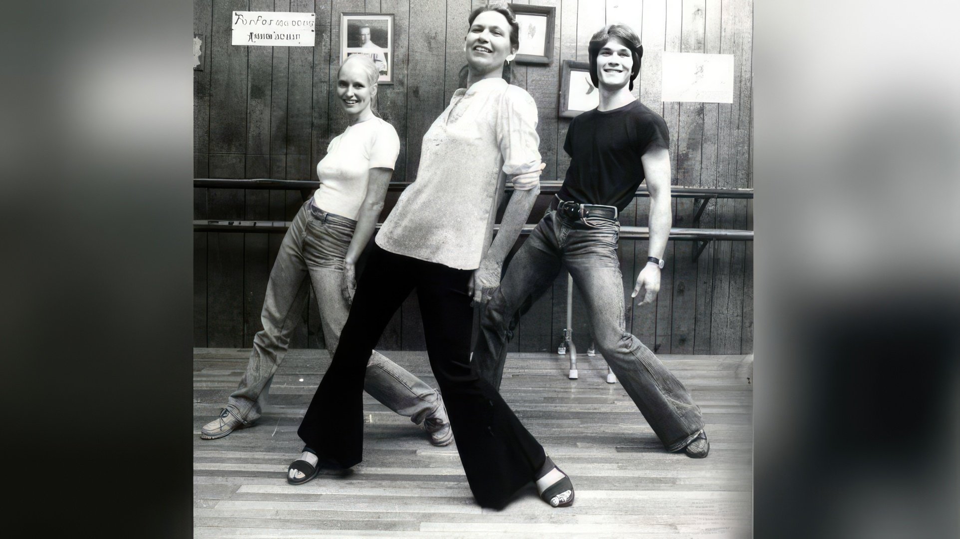 1978. Dentro del estudio de danza de Patsy Swayze