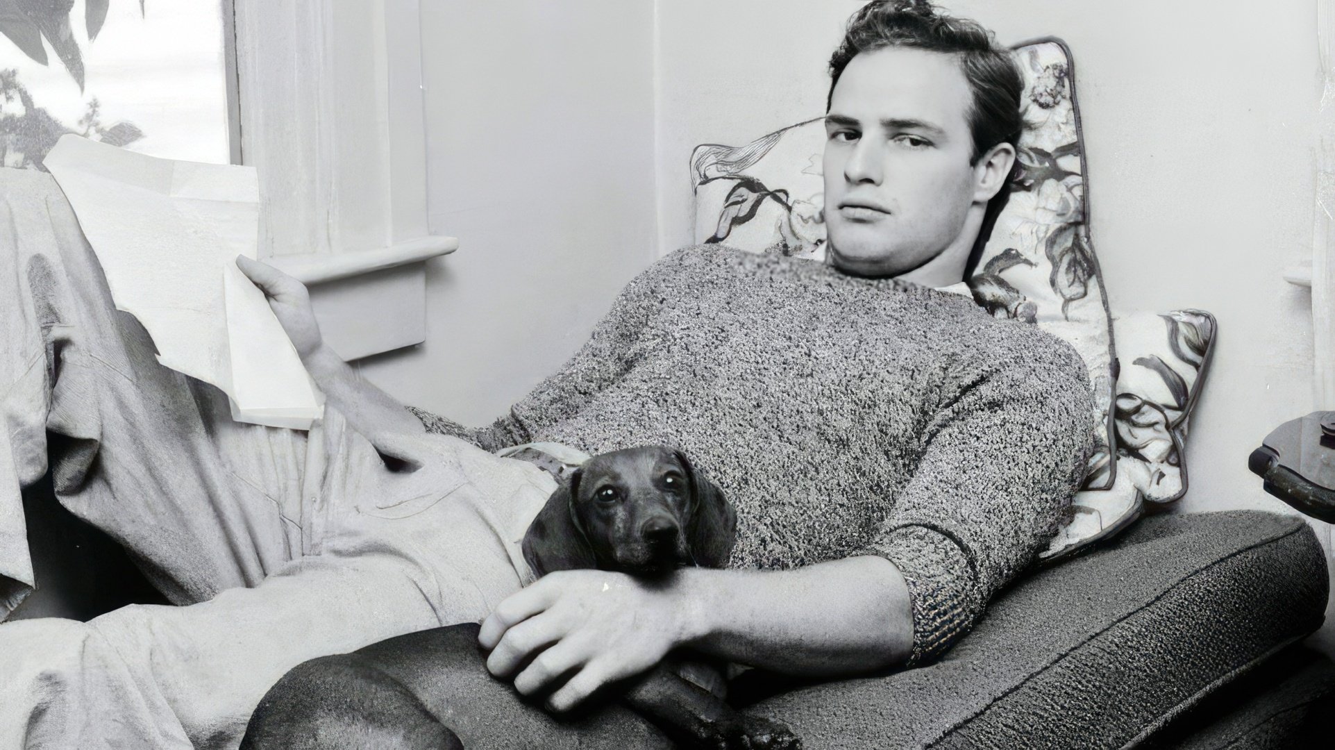 El actor Marlon Brando en su juventud