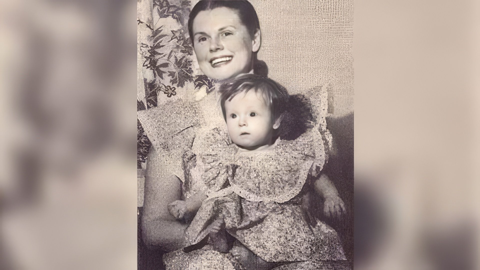 Meryl Streep de niña con su madre