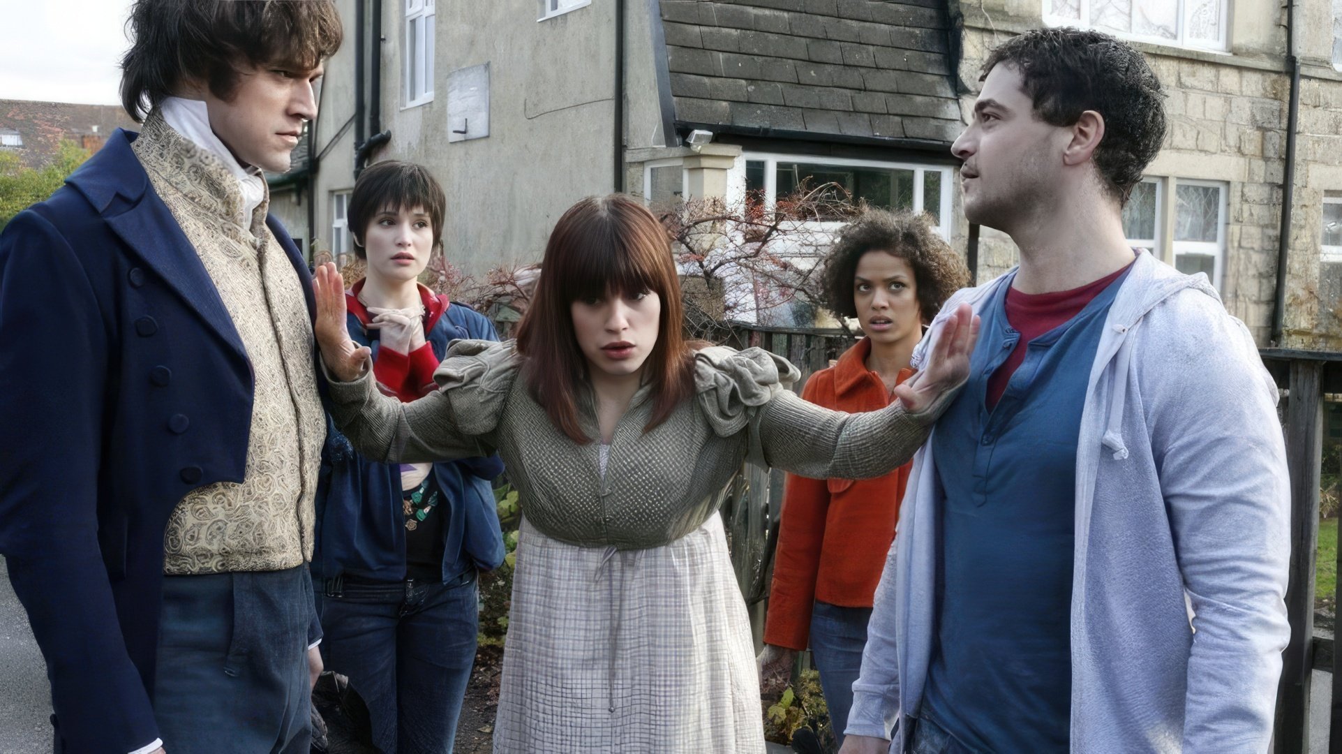 En el set de 'Lost in Austen'