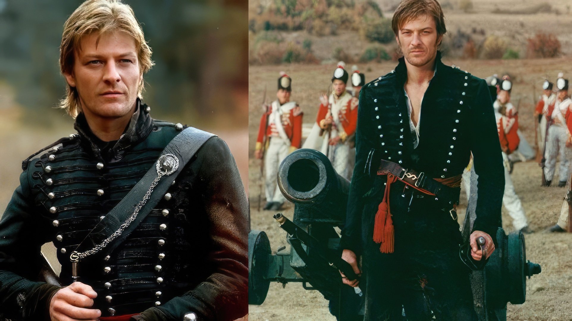 Sean Bean en el papel del Oficial Sharpe