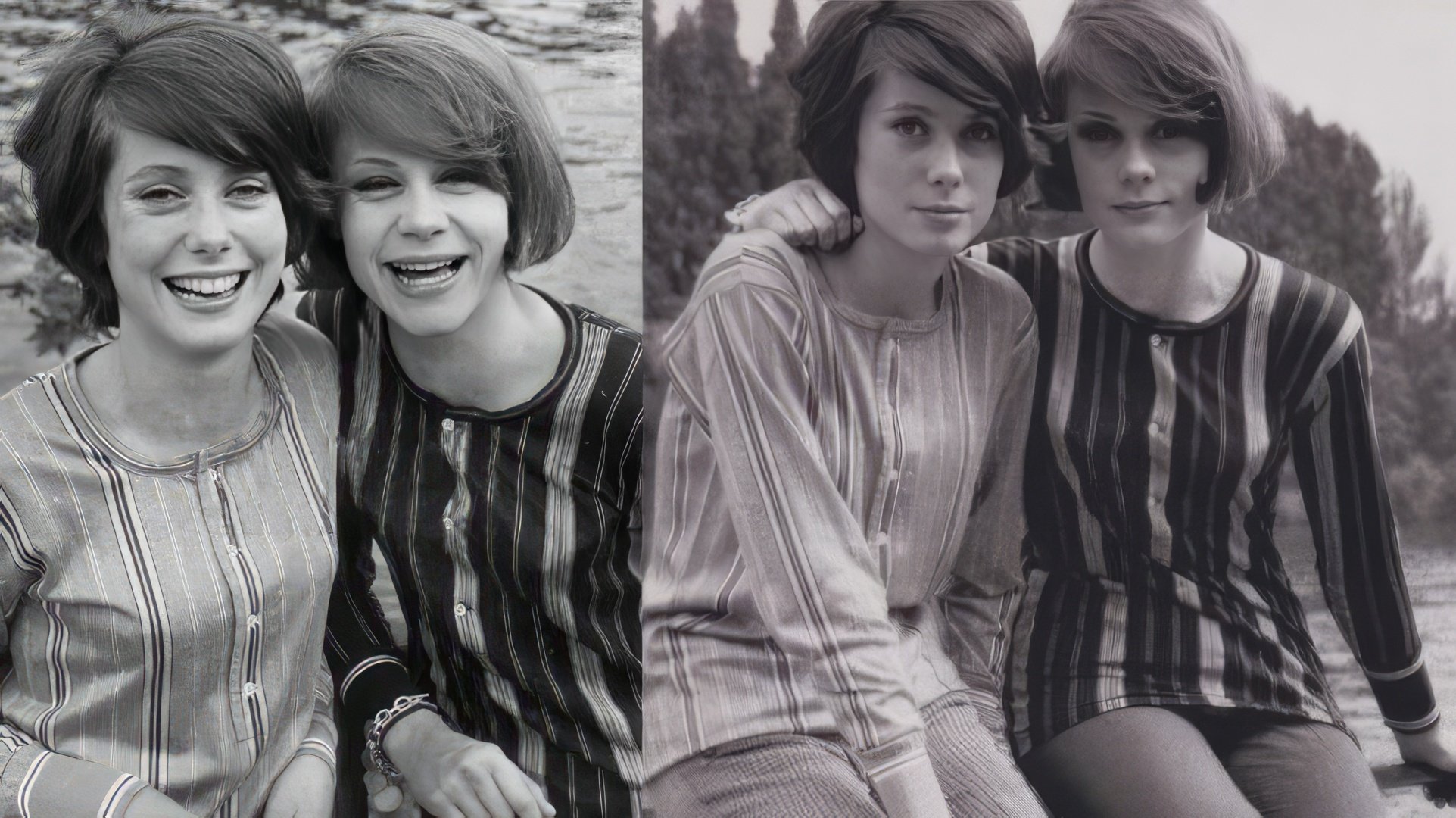 Catherine Deneuve y su hermana Françoise