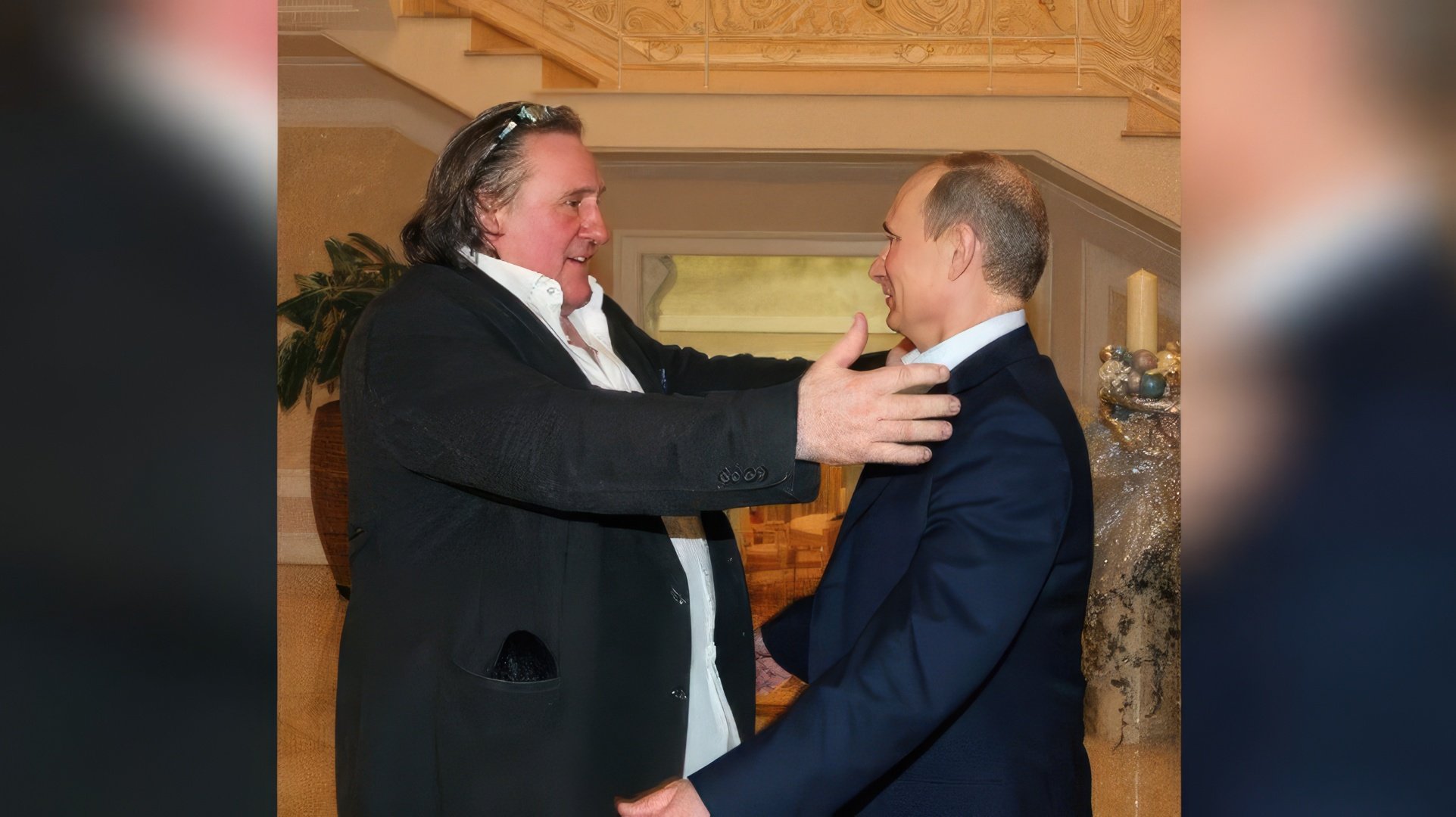 Gérard Depardieu y Vladimir Putin