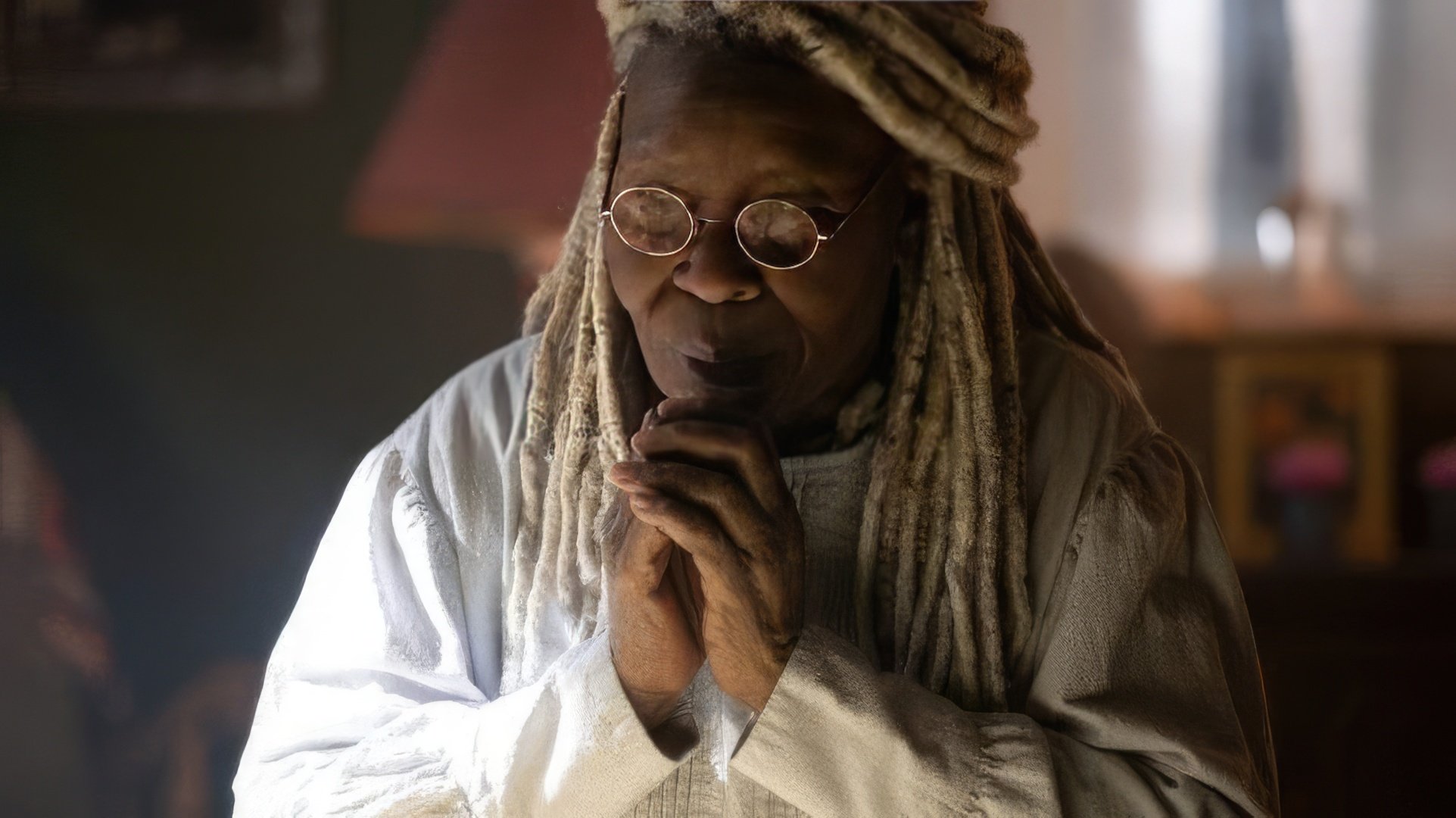 Whoopi Goldberg en el set de 'The Stand'