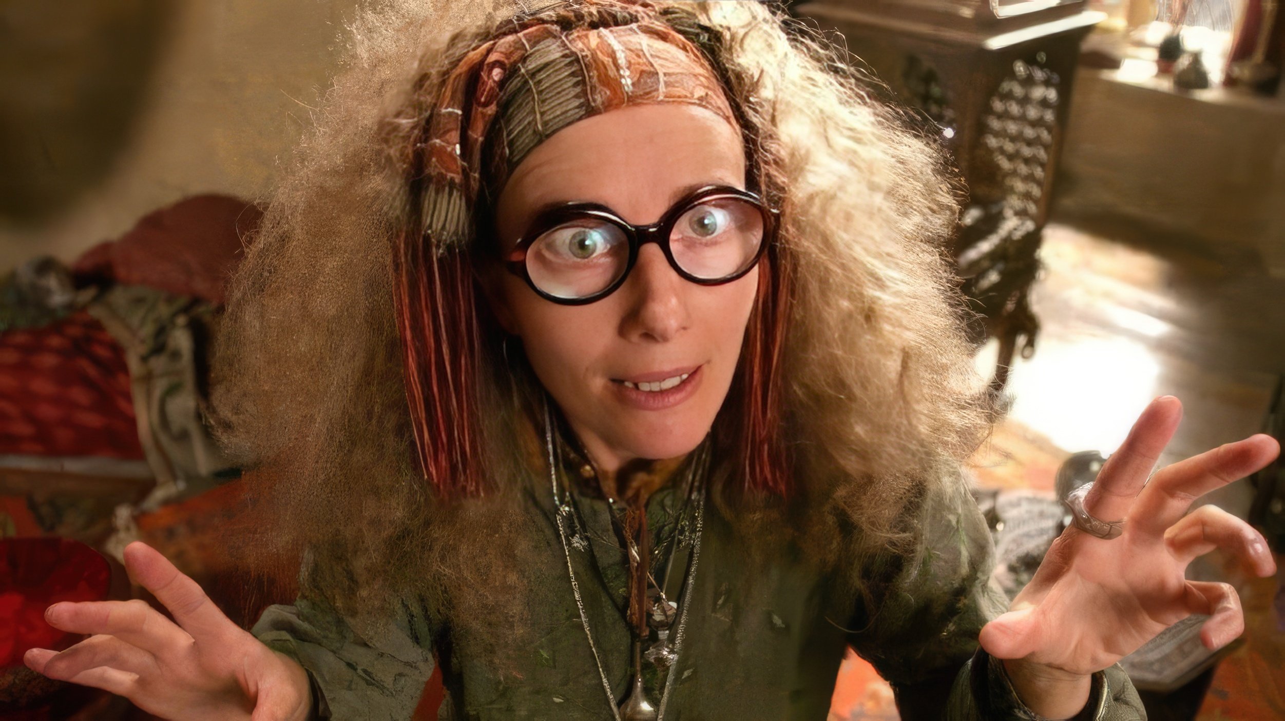 En 'Harry Potter', Emma Thompson interpretó a la Profesora Trelawney