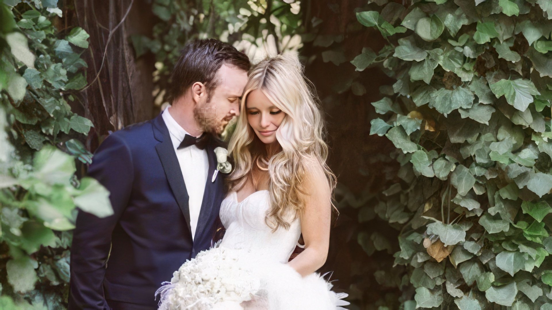 Aaron Paul y Lauren Parsekian