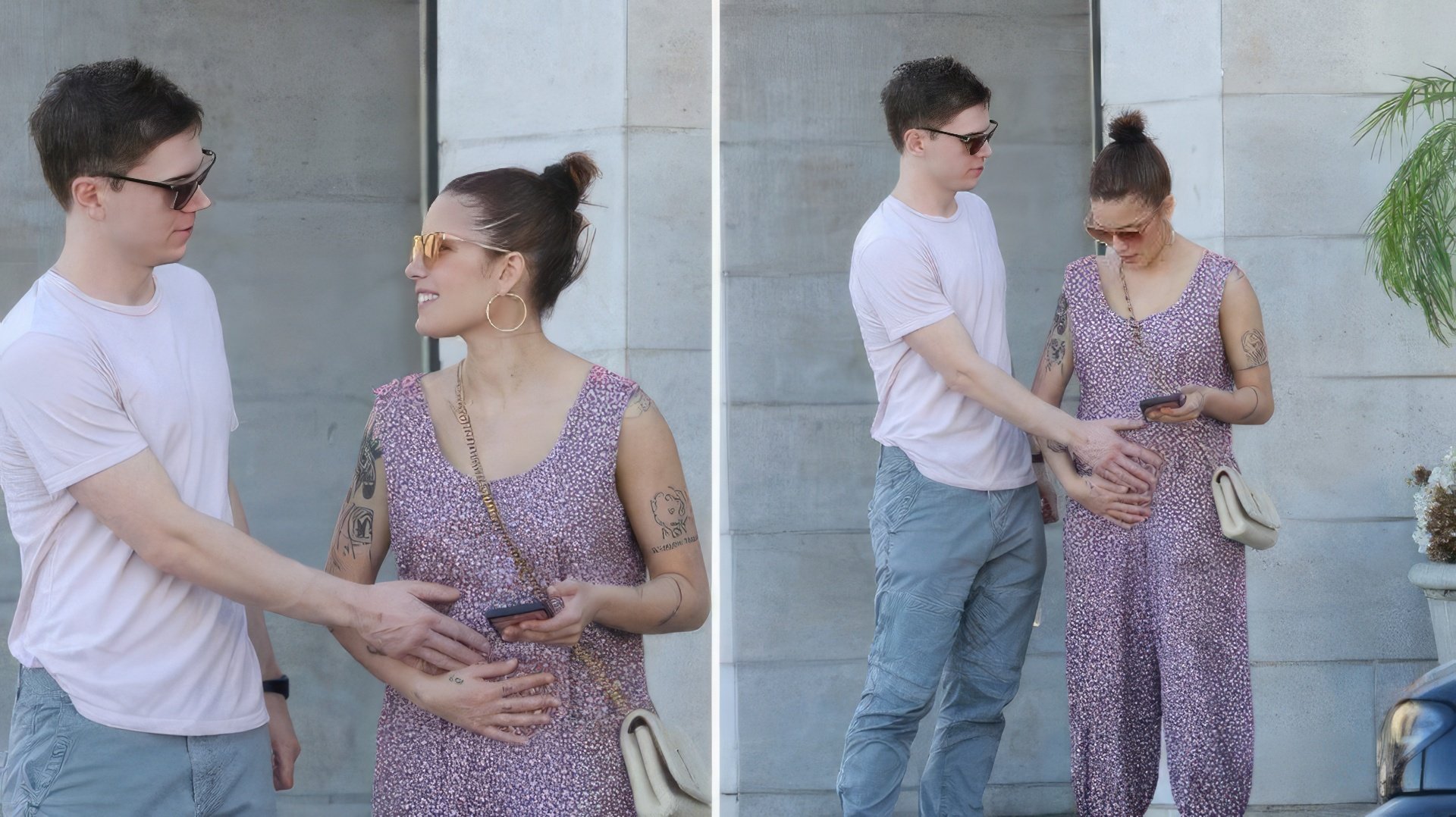 Evan Peters y Halsey